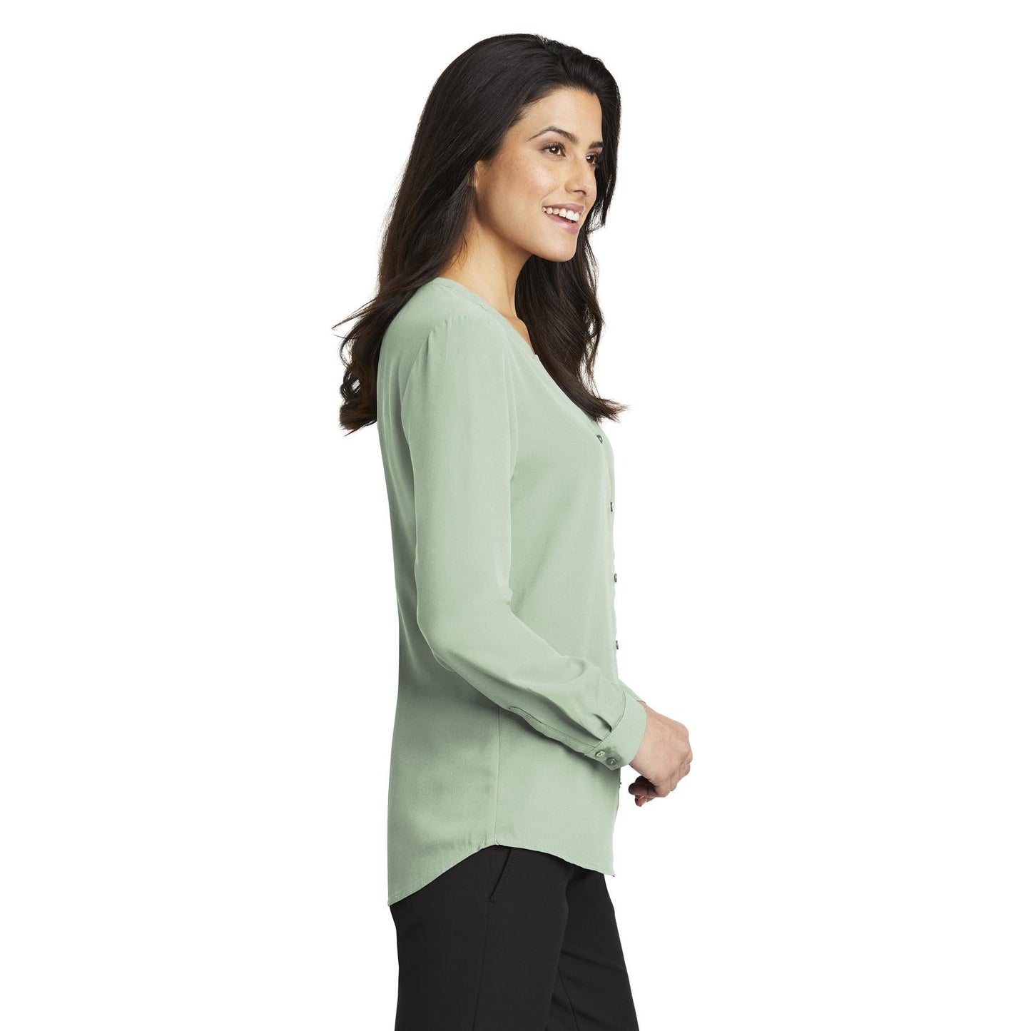Black Blouses - Elegant Blouse - Port Authority - Polyester