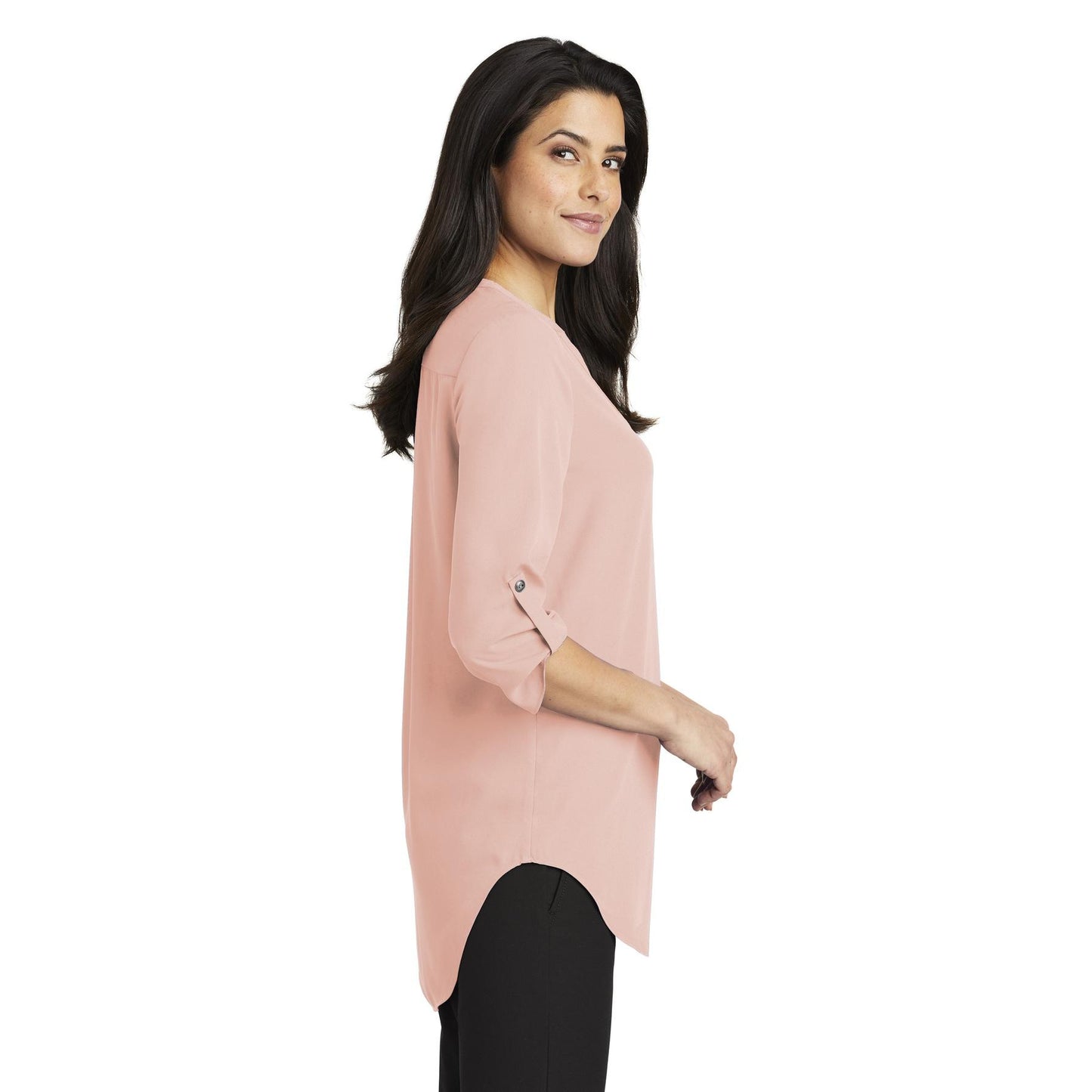 Black Blouses - Stylish Tunic - Port Authority - V-Neck