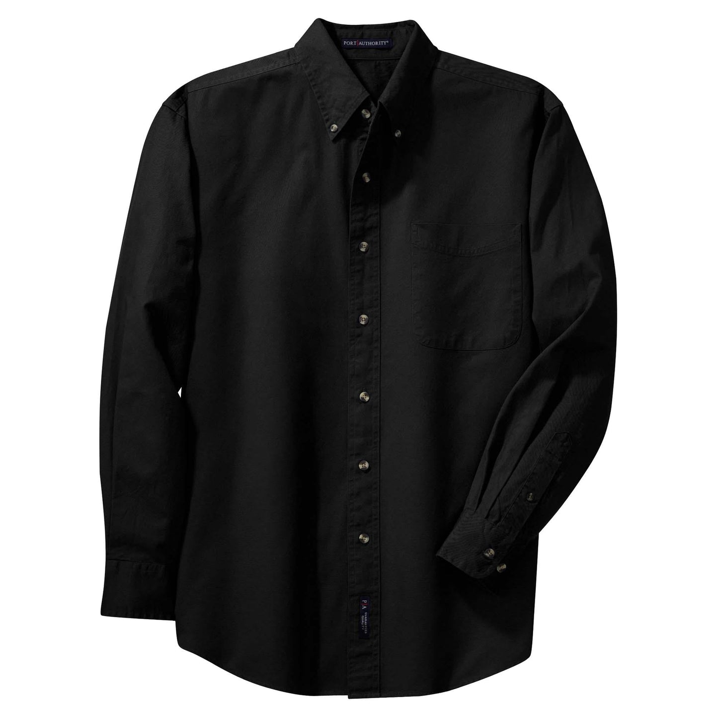 Classic Navy Button Up Shirt - Port Authority - Classic Fit
