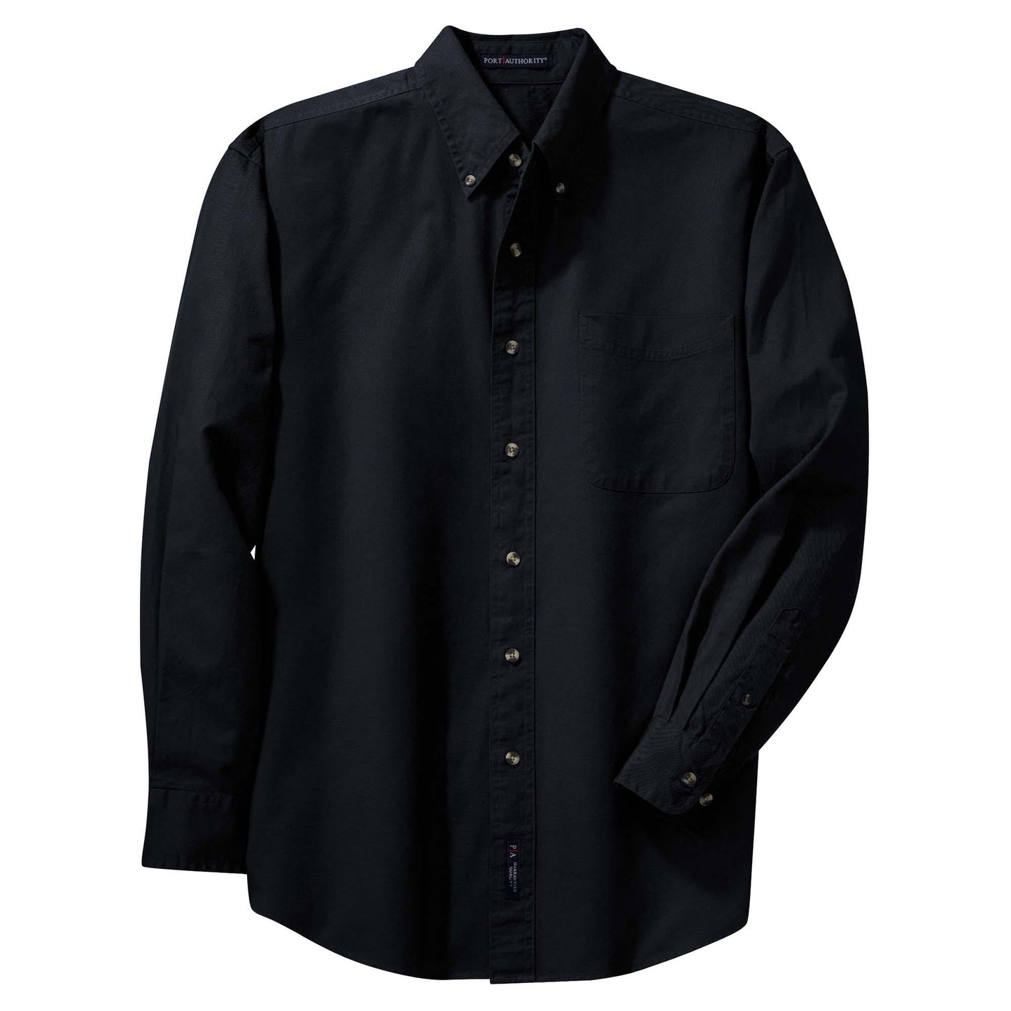 Classic Navy Button Up Shirt - Port Authority - Classic Fit
