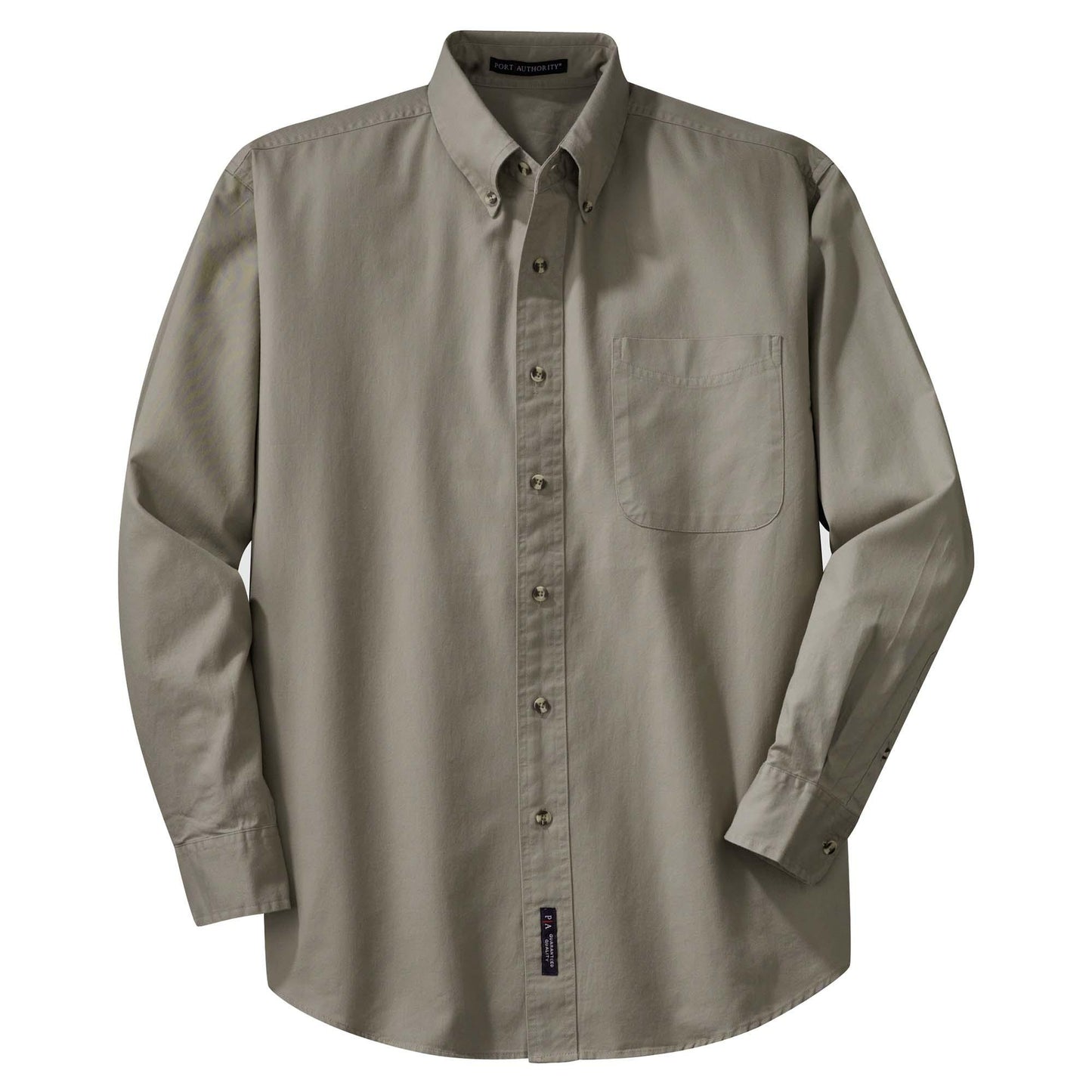 Classic Navy Button Up Shirt - Port Authority - Classic Fit