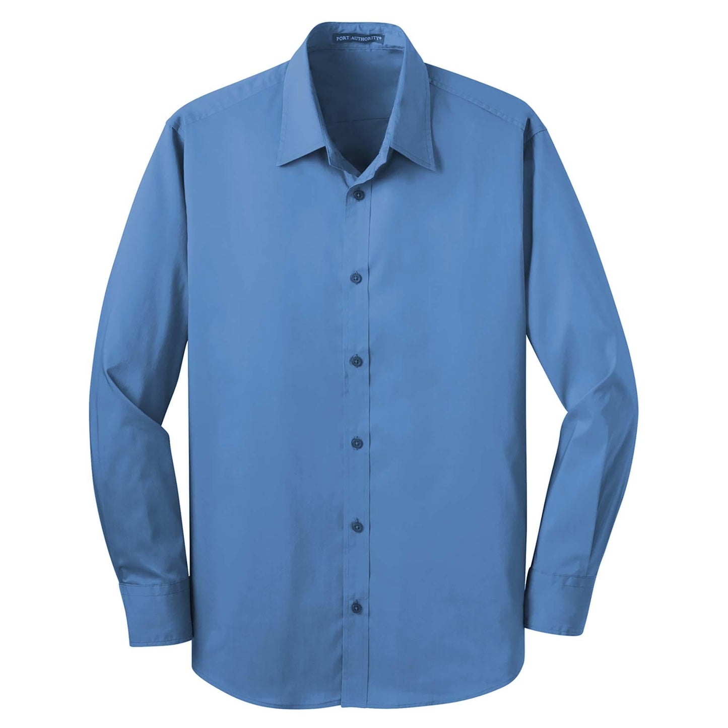 Moonlight Blue Button Up Shirt - Port Authority - Stretchy Fit