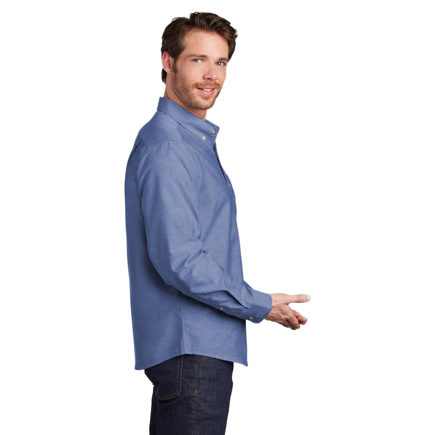 Black Button Up Shirt - Port Authority - Slim Fit Design