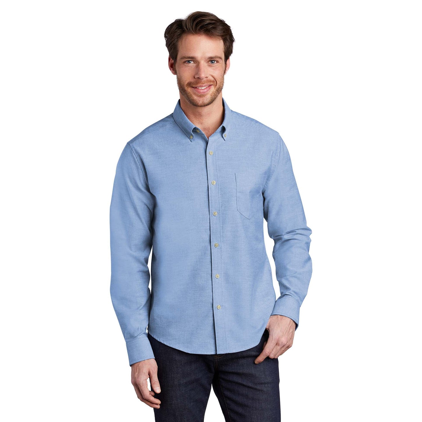 Black Button Up Shirt - Port Authority - Slim Fit Design