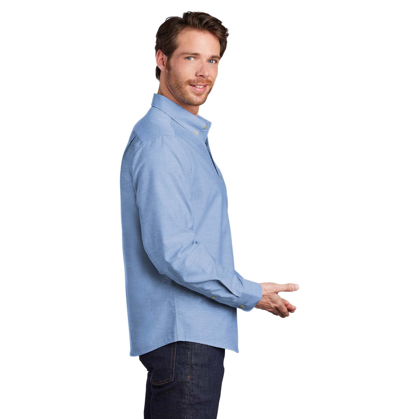 Black Button Up Shirt - Port Authority - Slim Fit Design