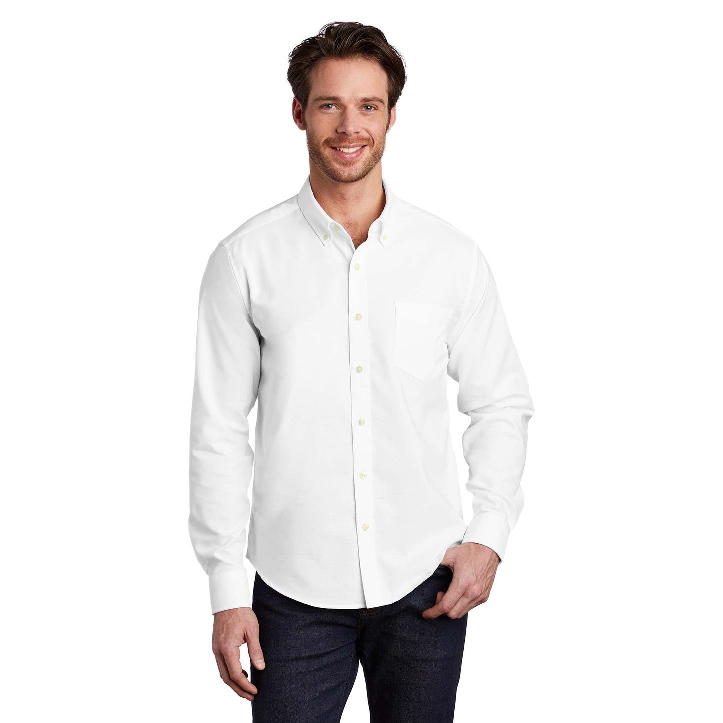 Black Button Up Shirt - Port Authority - Slim Fit Design