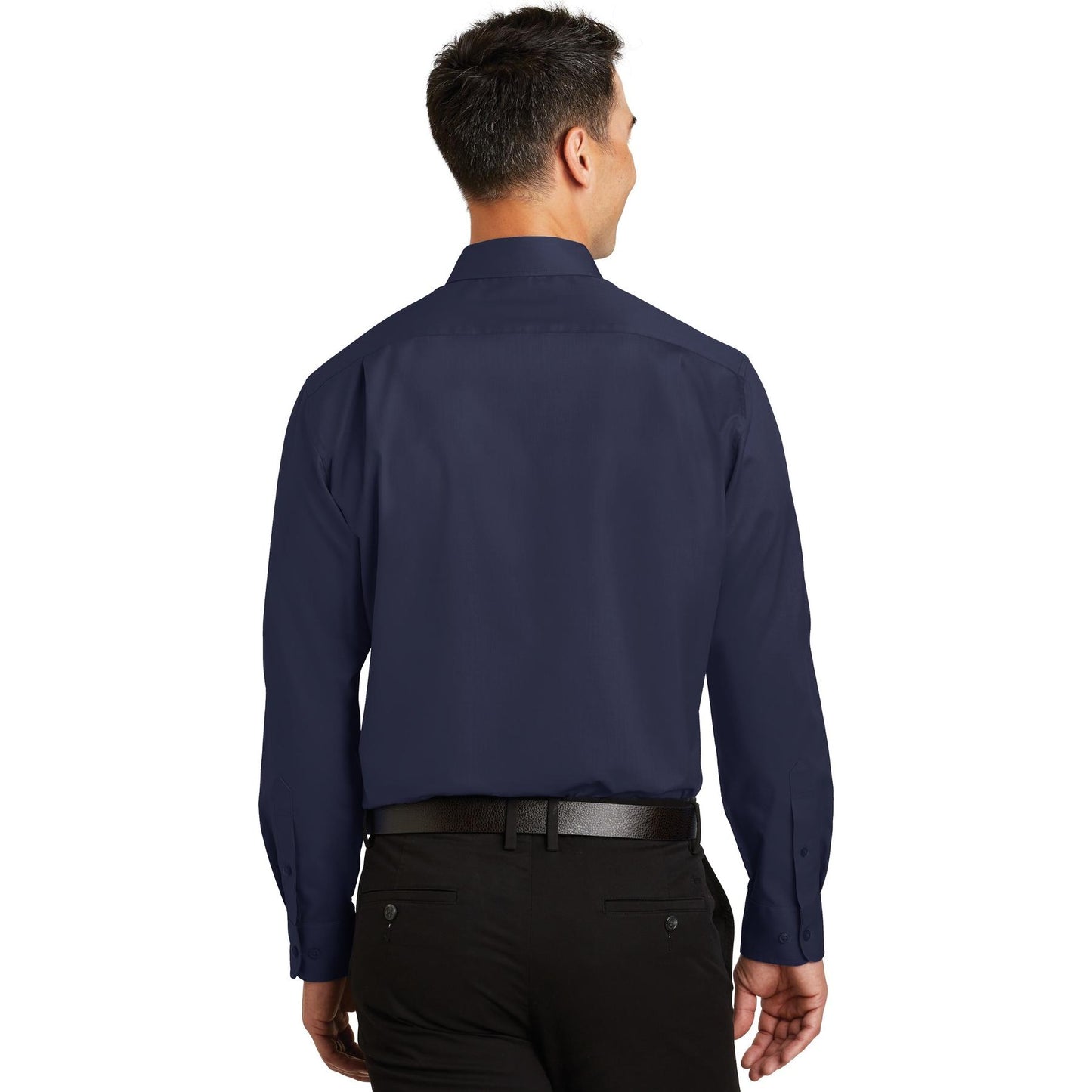 True Navy Button Up Shirts - Port Authority - Comfortable Fit