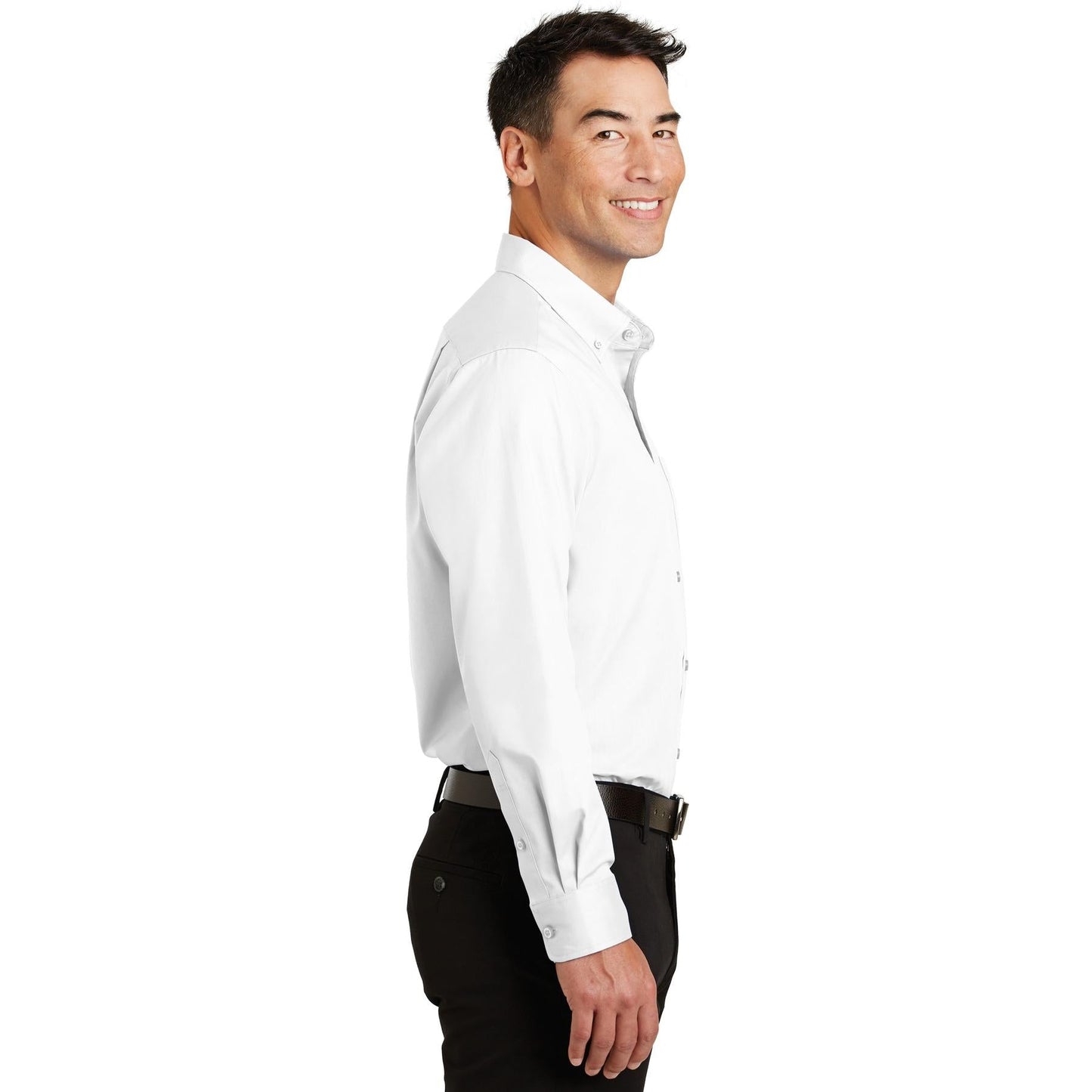 Black Button Up Shirts - Port Authority - Wrinkle Resistant