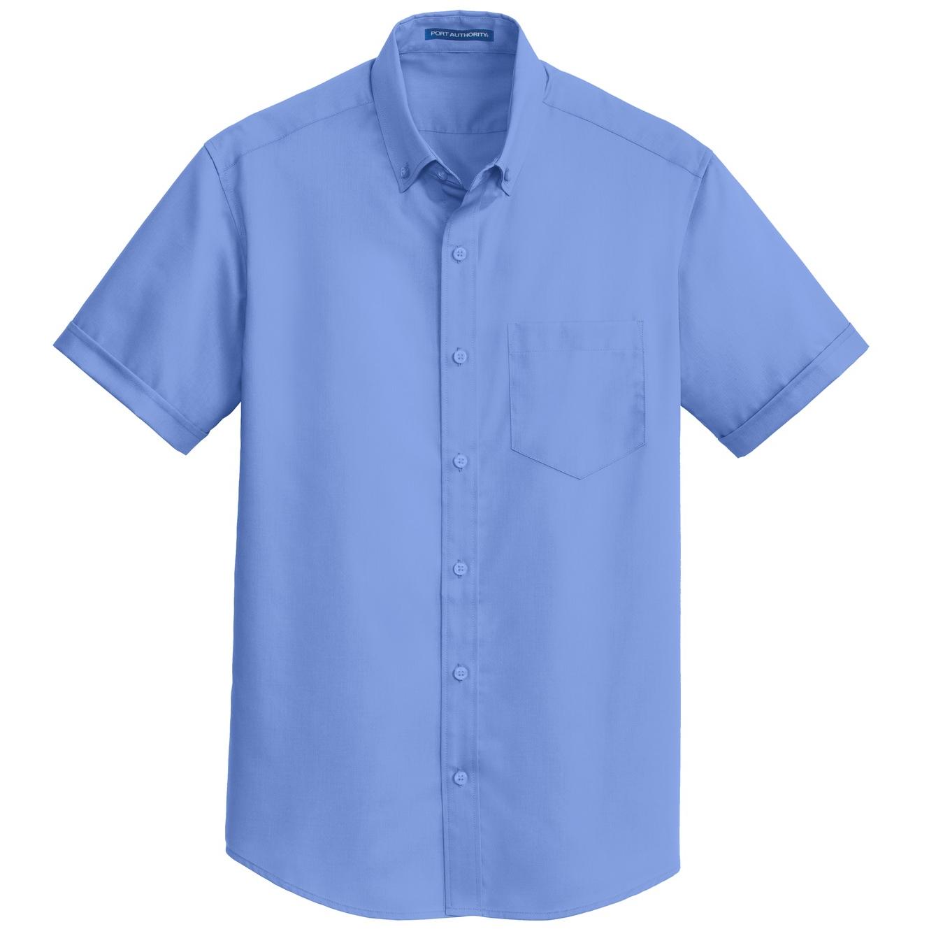 Black Button Up Shirt - Port Authority - Comfortable Fit