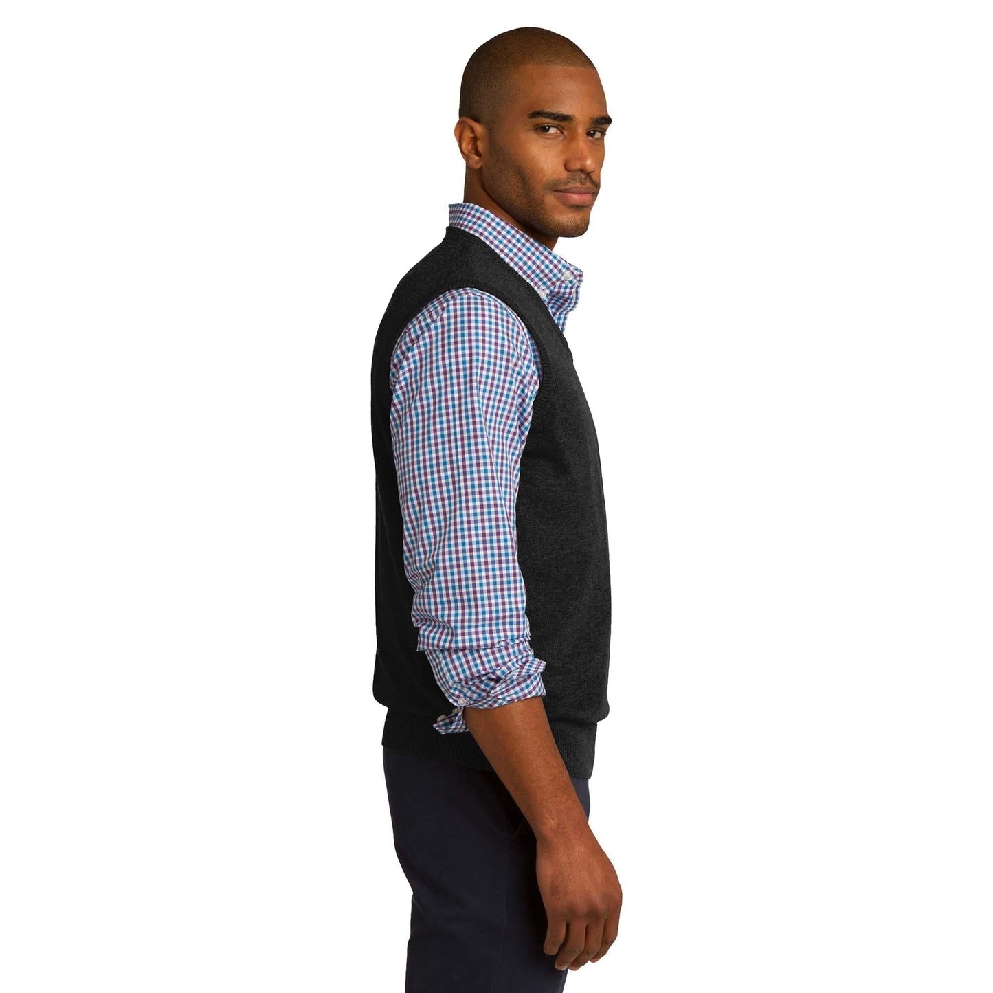 Black Vests - Elegant Sweater - Port Authority - Versatile Fit