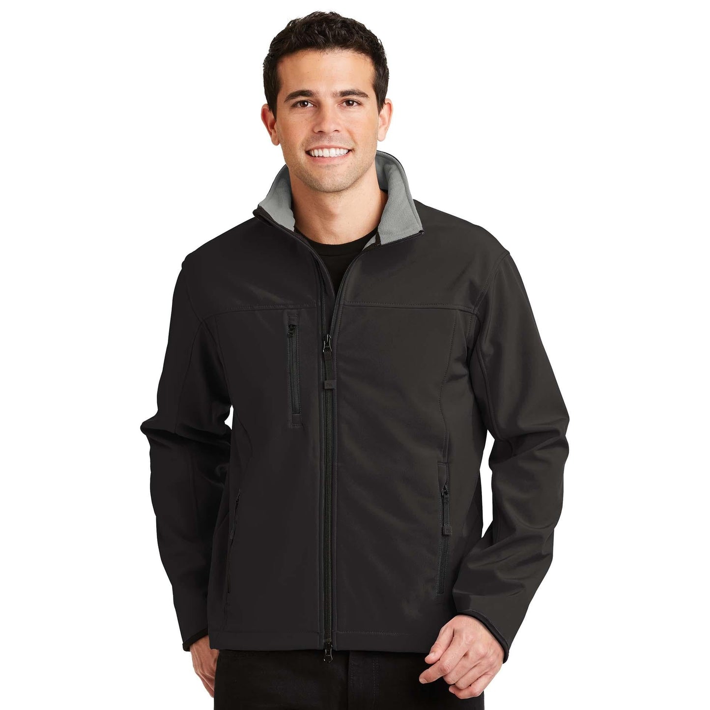 Black/Chrome Jacket - Port Authority - Soft Shell