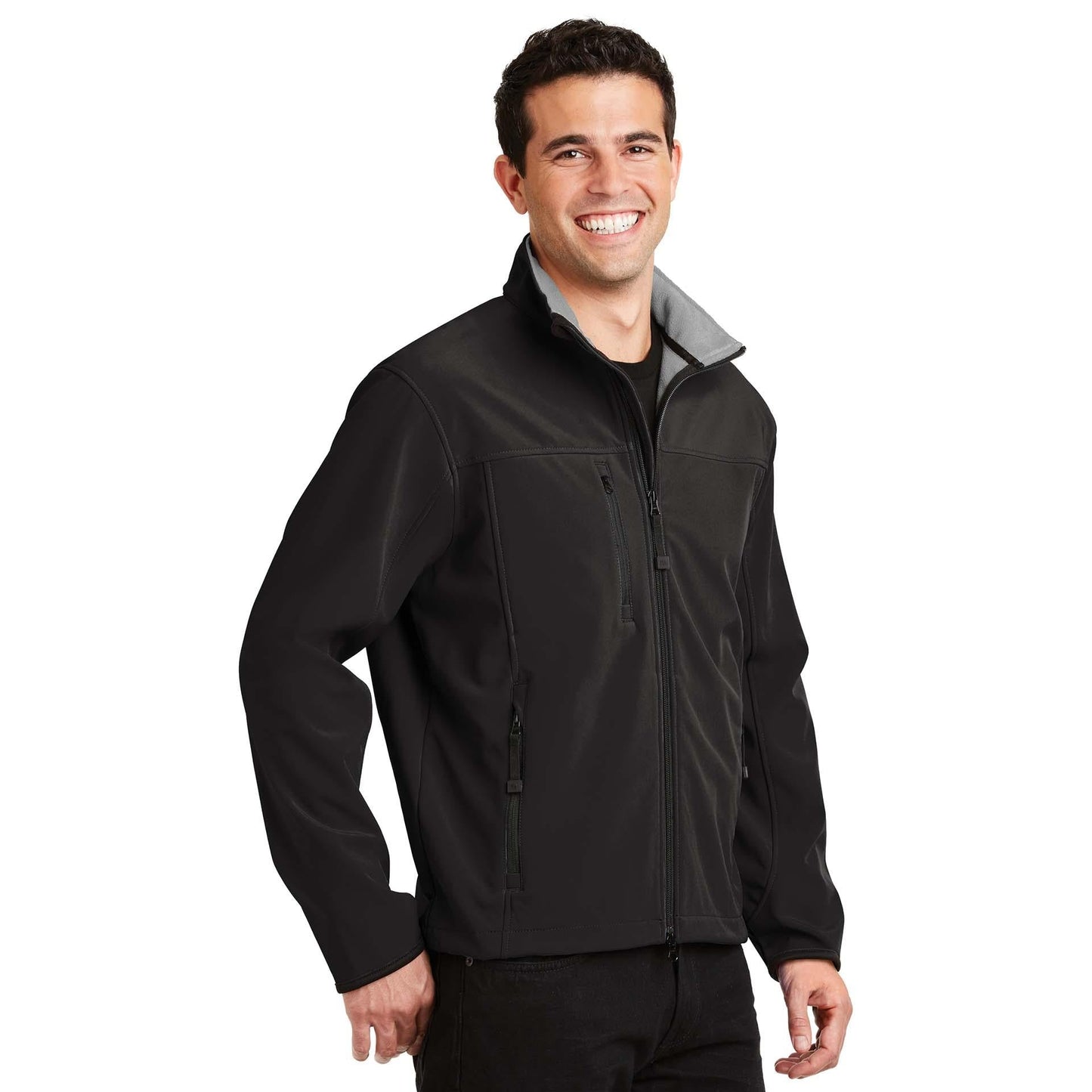 Black/Chrome Jacket - Port Authority - Soft Shell