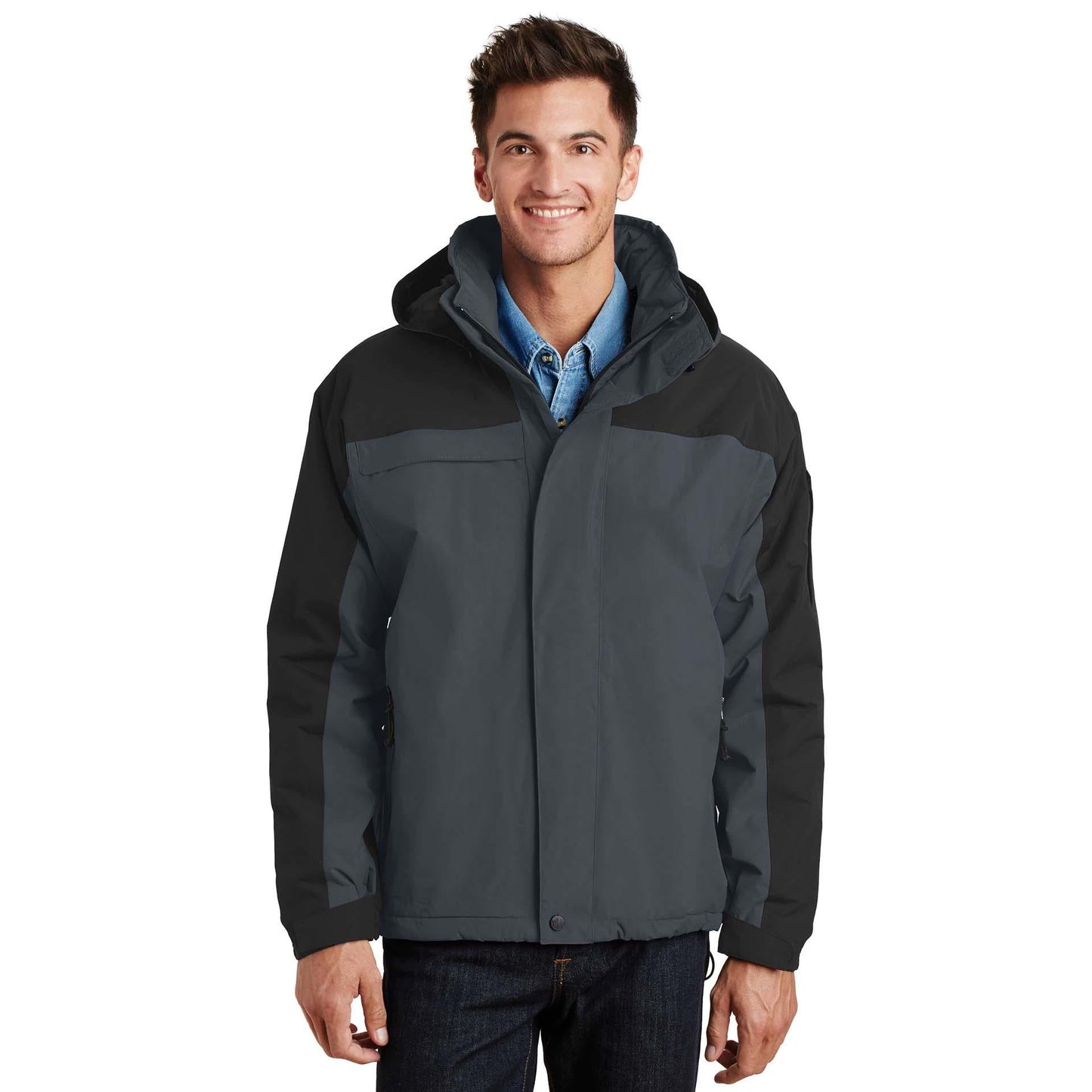 Black/Black Jacket - Port Authority - Waterproof Design