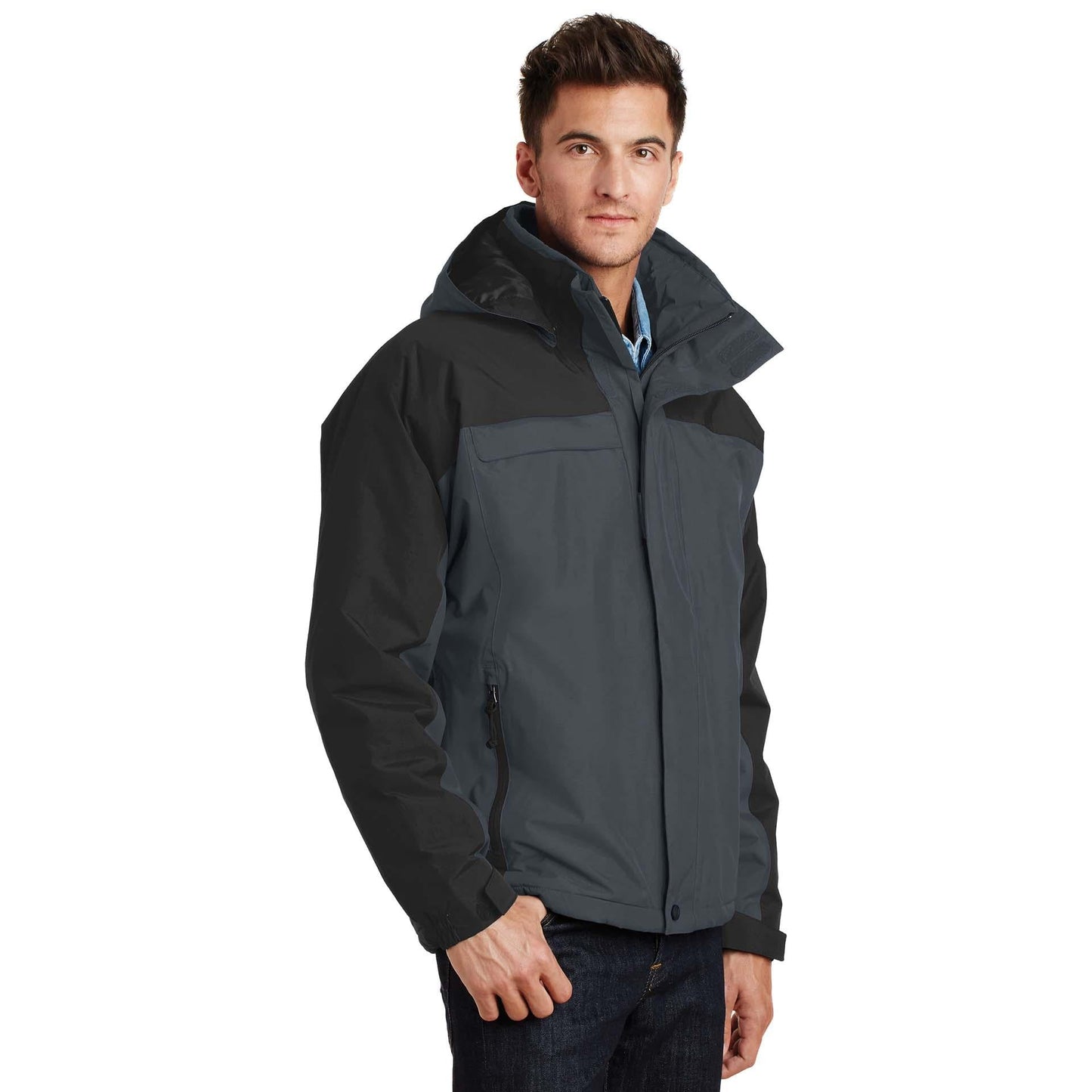 Black/Black Jacket - Port Authority - Waterproof Design