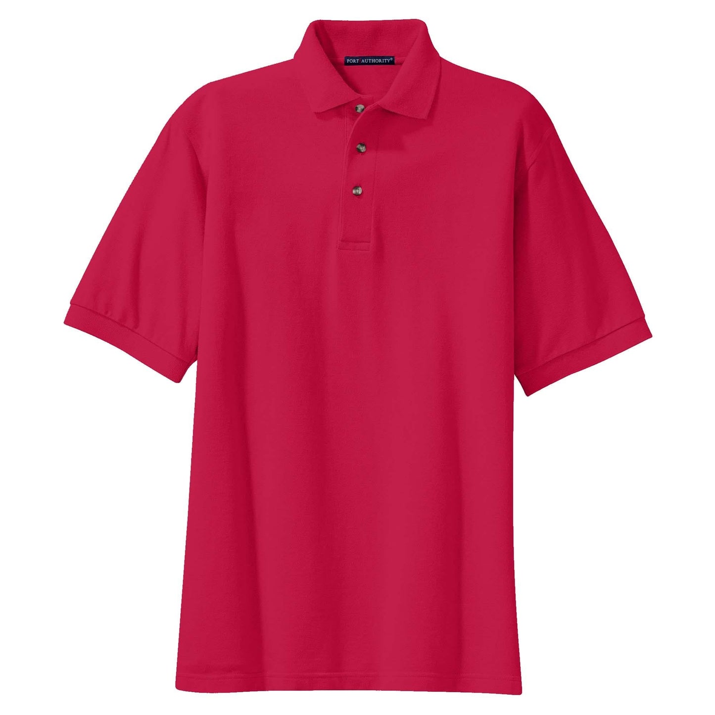 Black Polo Shirt - Port Authority - Soft Knit Fabric