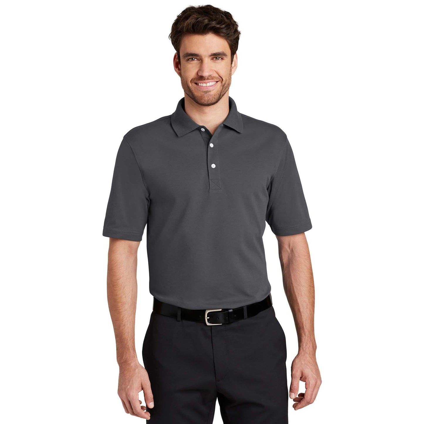 Charcoal Polo Shirt - Port Authority - Rapid Dry