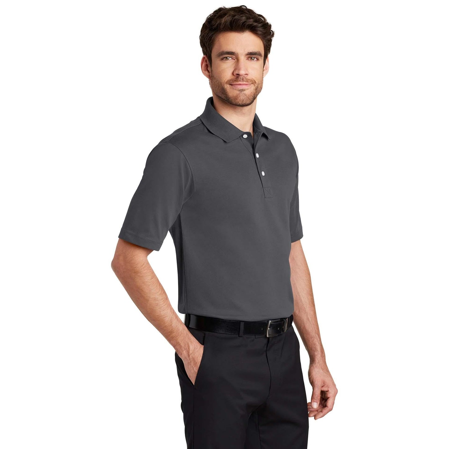 Charcoal Polo Shirt - Port Authority - Rapid Dry