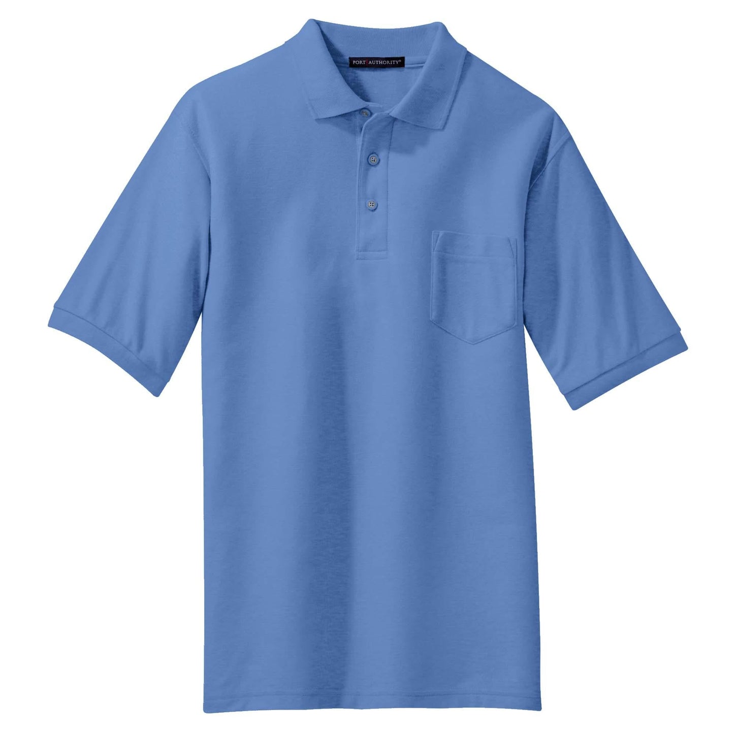 Black Polo Shirt - Port Authority - Stylish Blend - Casual Wear