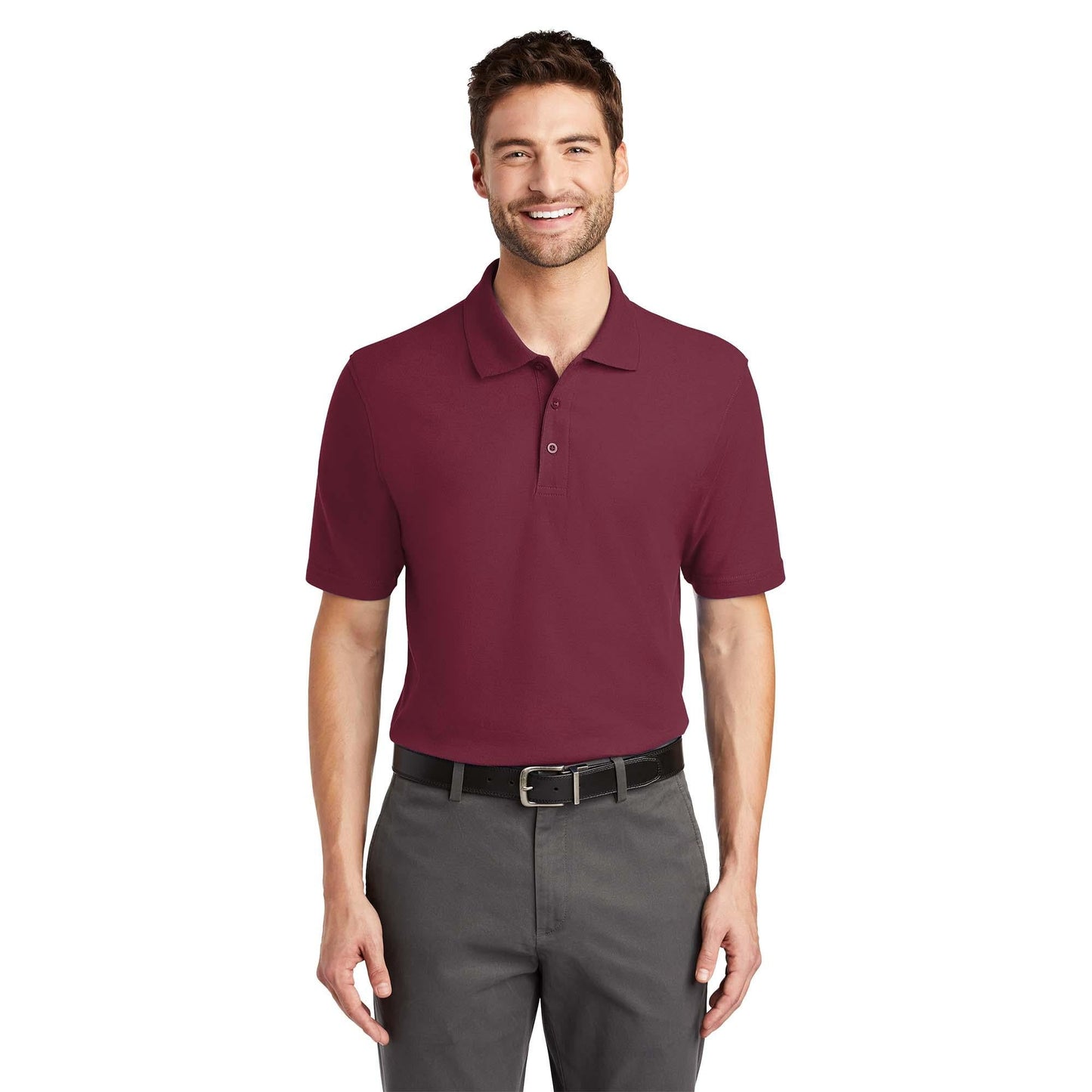 Black Polo Shirts - Port Authority - Stain-Resistant
