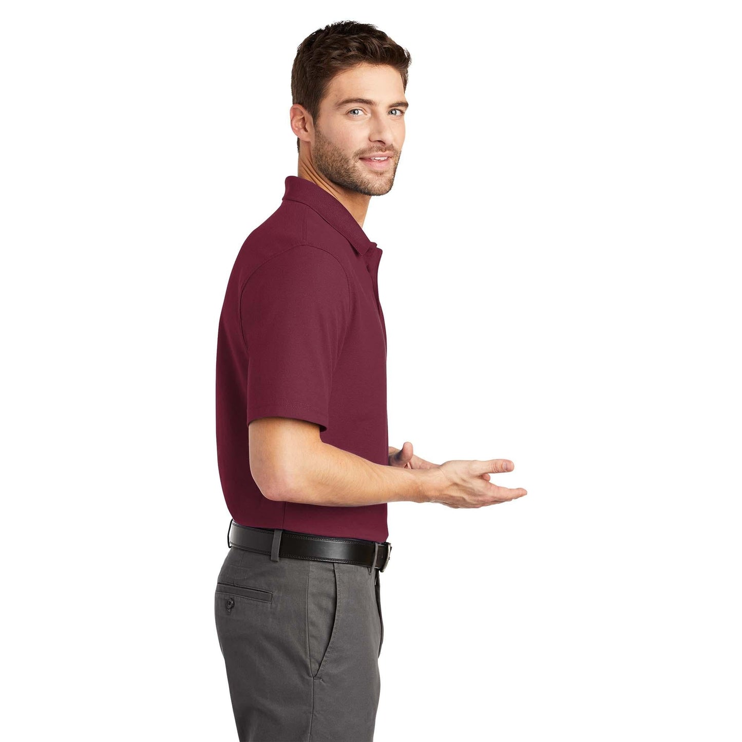 Black Polo Shirts - Port Authority - Stain-Resistant