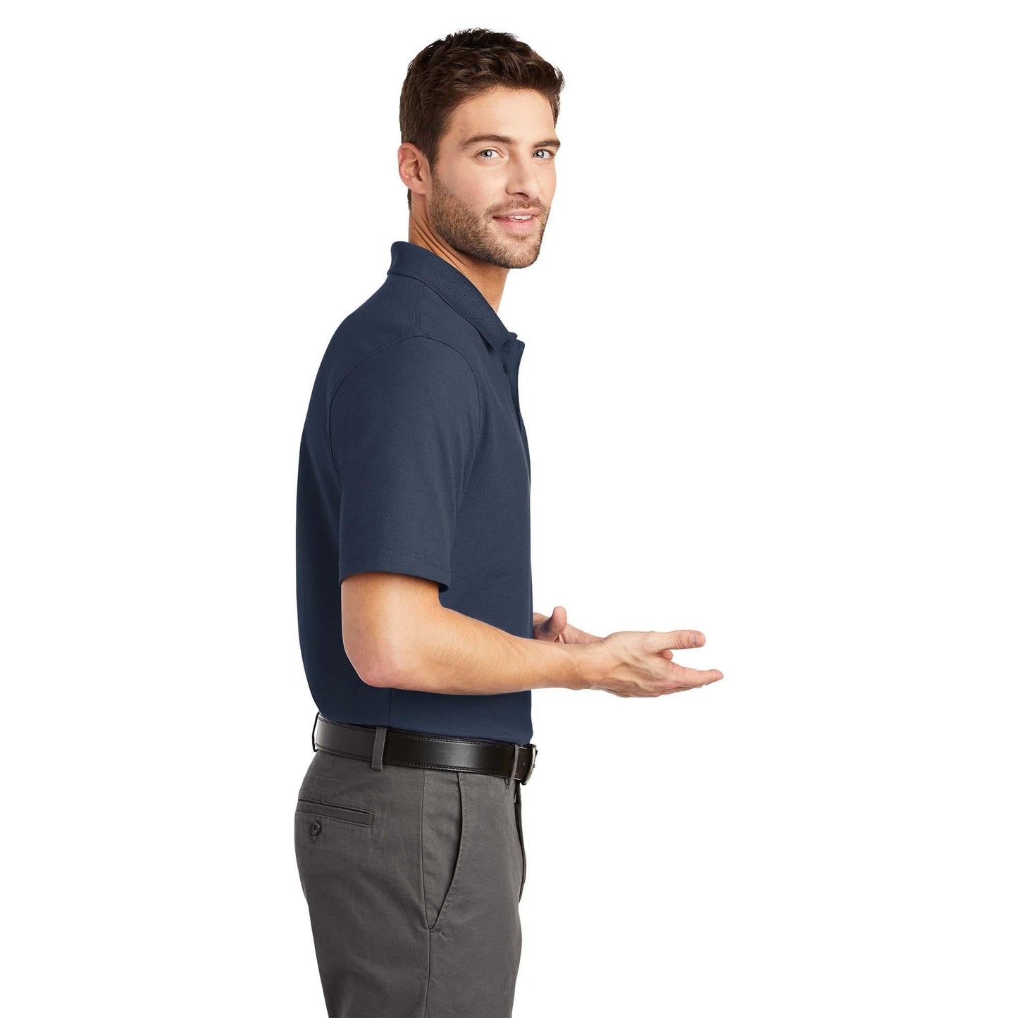 Black Polo Shirts - Port Authority - Stain-Resistant