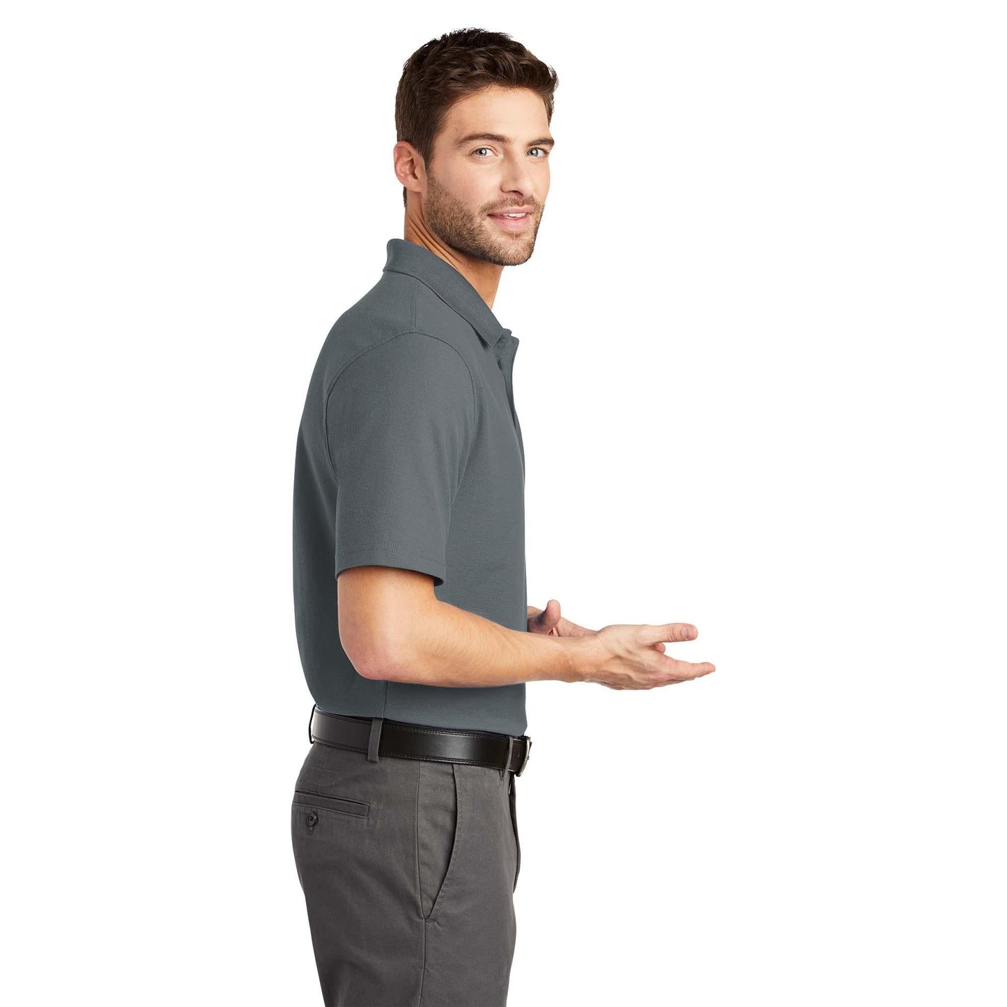Black Polo Shirts - Port Authority - Stain-Resistant
