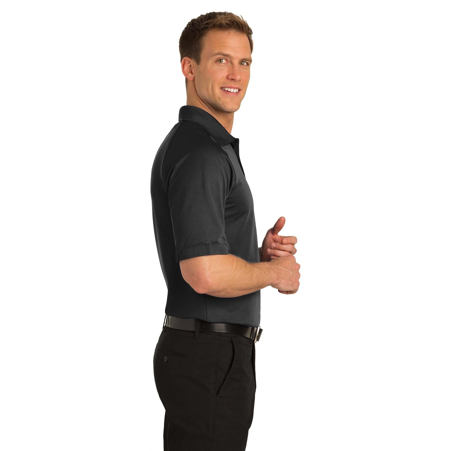 Black Polo Shirt - Port Authority - Moisture Wicking