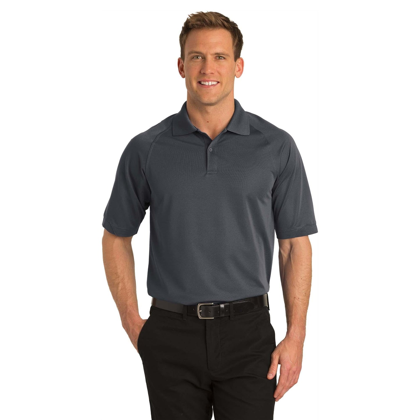 Black Polo Shirt - Port Authority - Moisture Wicking
