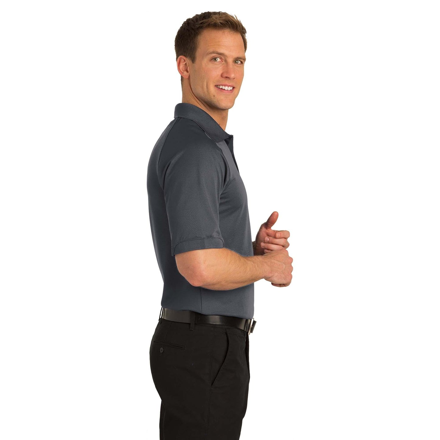 Black Polo Shirt - Port Authority - Moisture Wicking