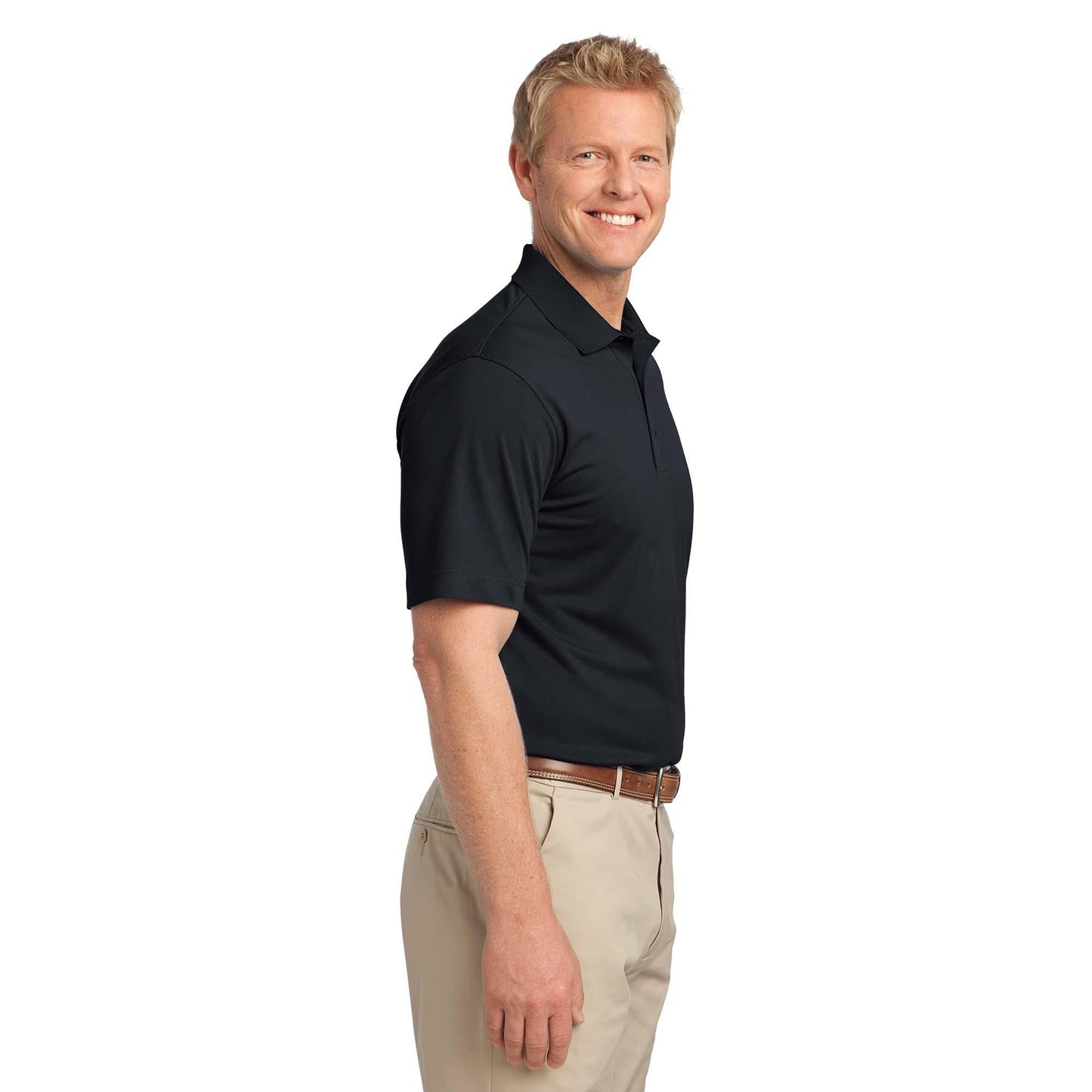 Black Polo Shirt - Port Authority - Moisture-Wicking