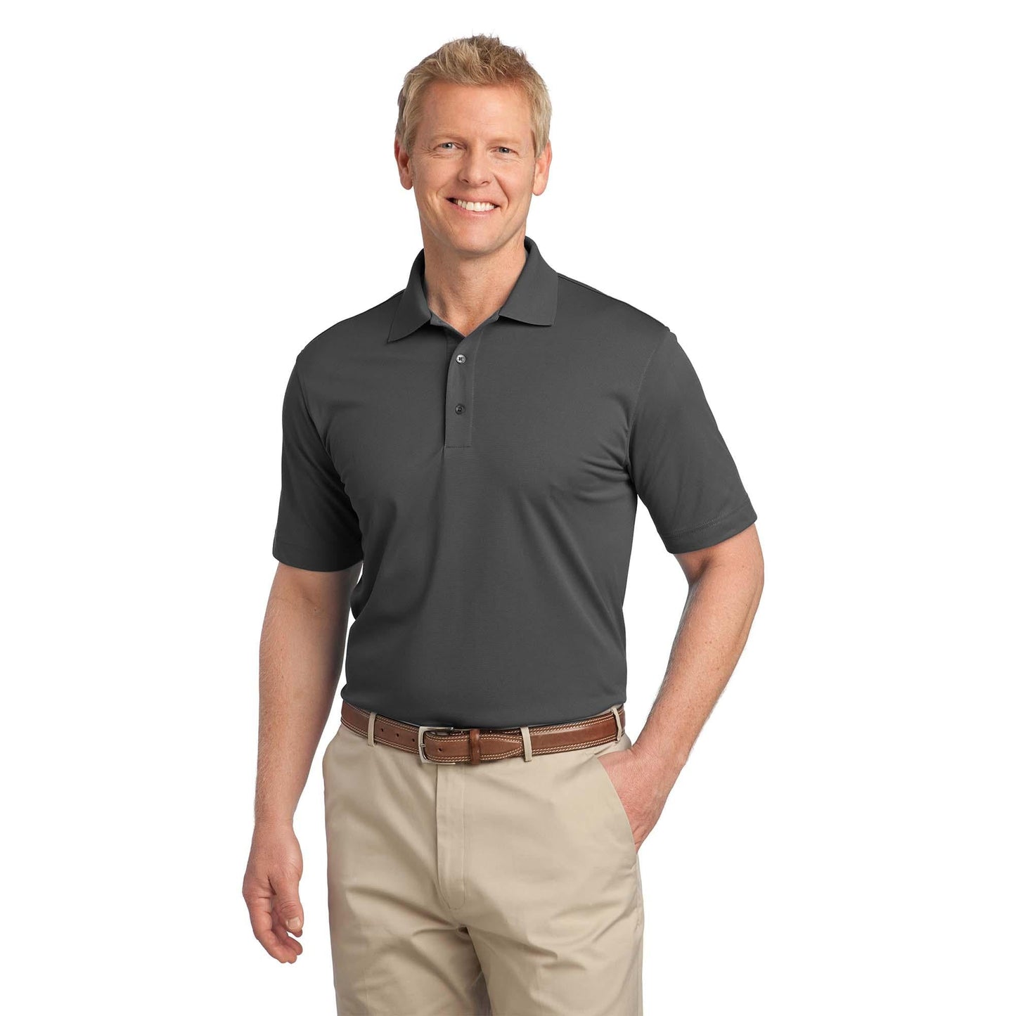 Black Polo Shirt - Port Authority - Moisture-Wicking