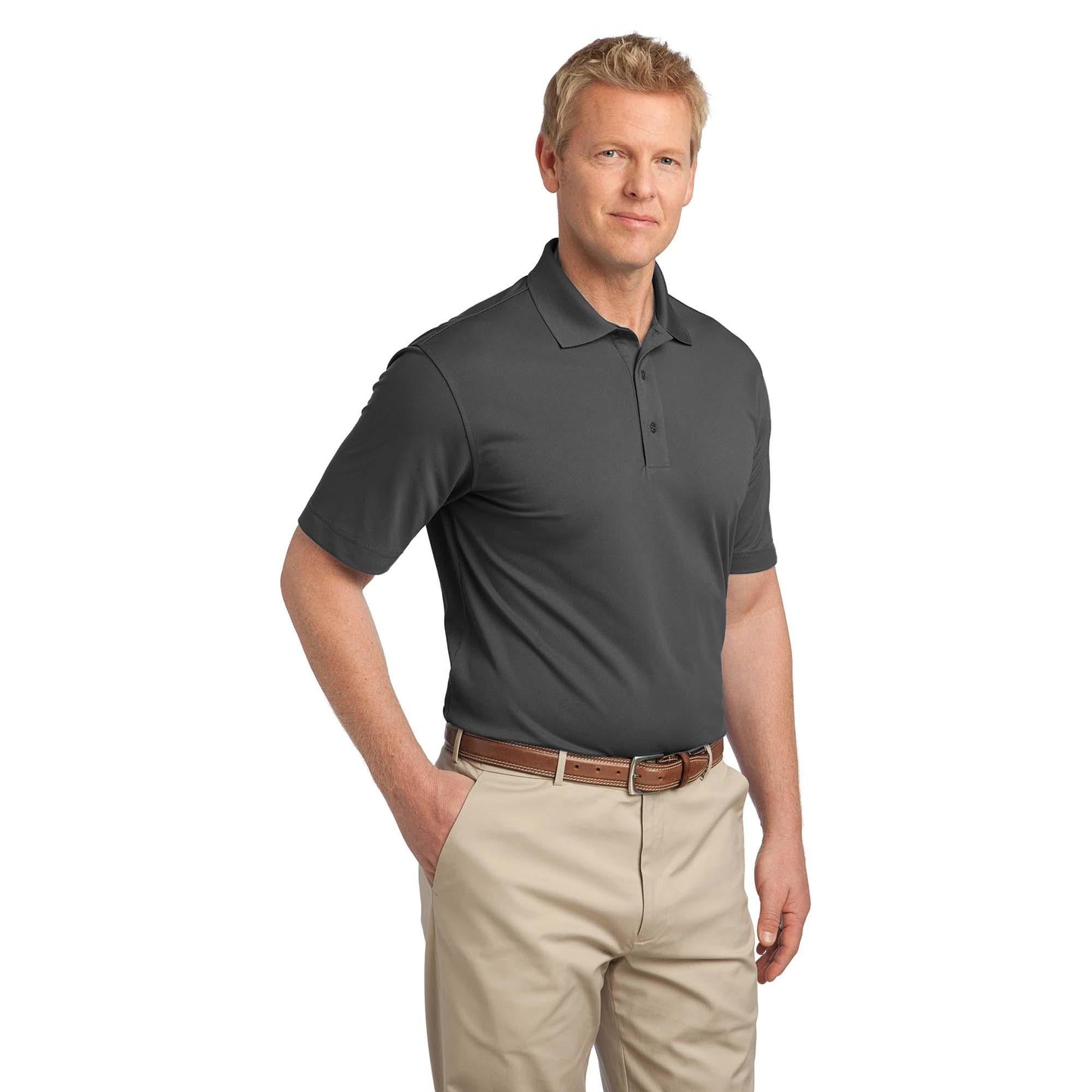 Black Polo Shirt - Port Authority - Moisture-Wicking