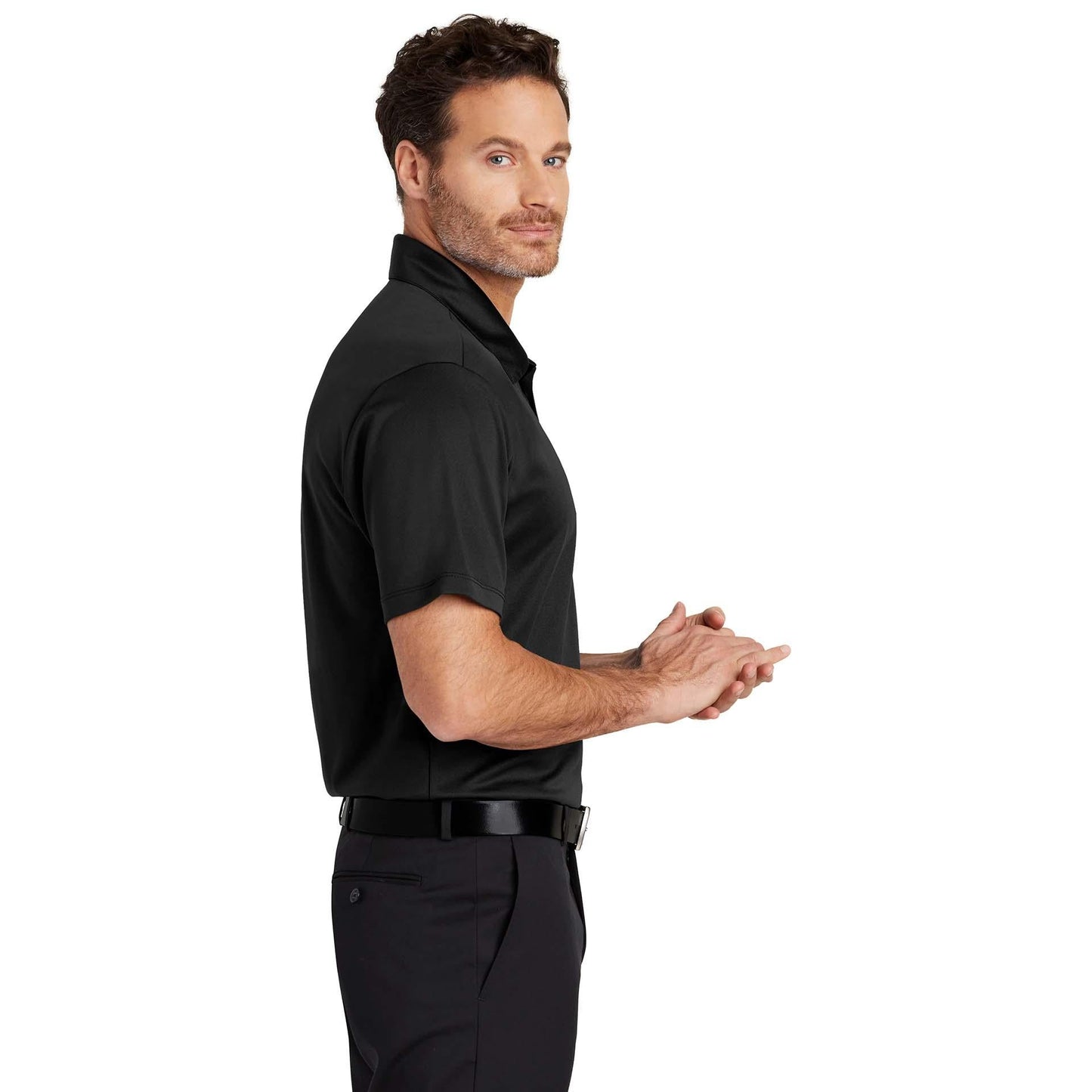 Black Polo Shirt - Port Authority - Durable Fabric