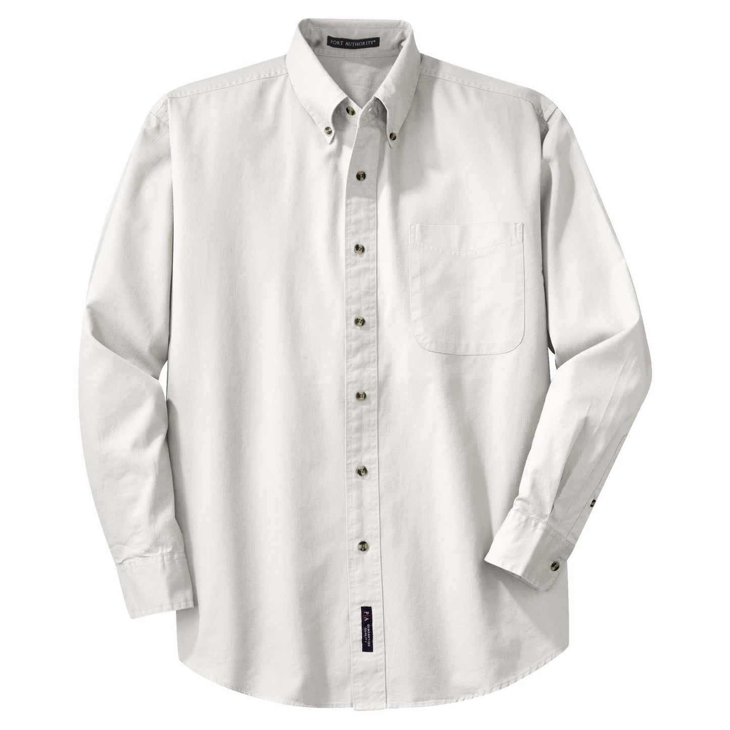 Black Button Up Shirts - Port Authority - Cotton Twill