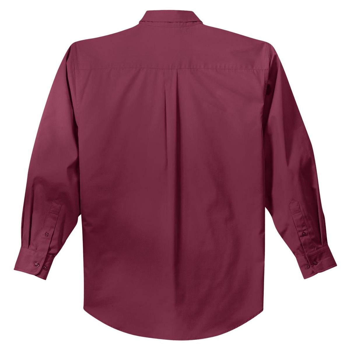 Black/Light Stone Button Up Shirt - Port Authority - Easy Care
