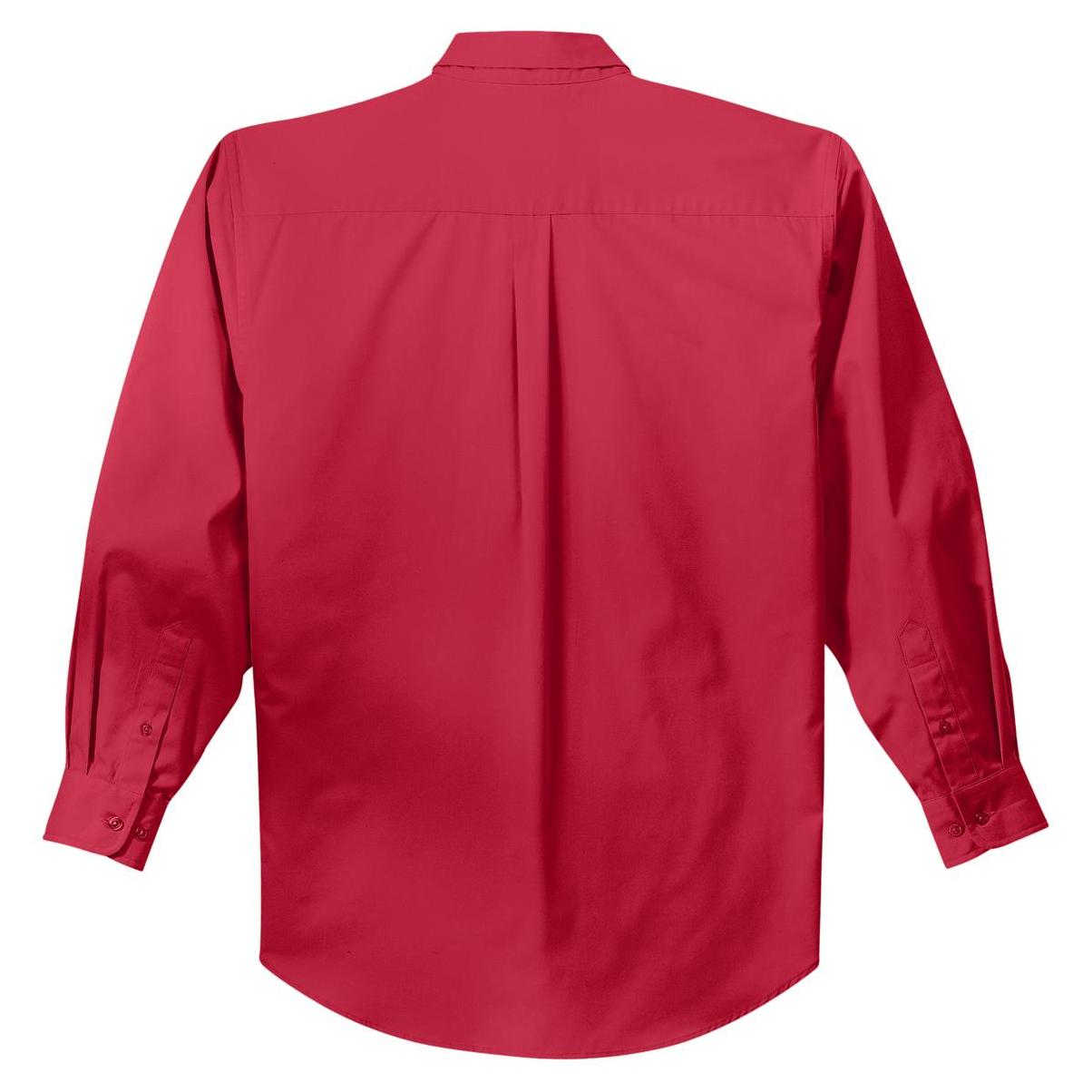 Black/Light Stone Button Up Shirt - Port Authority - Easy Care