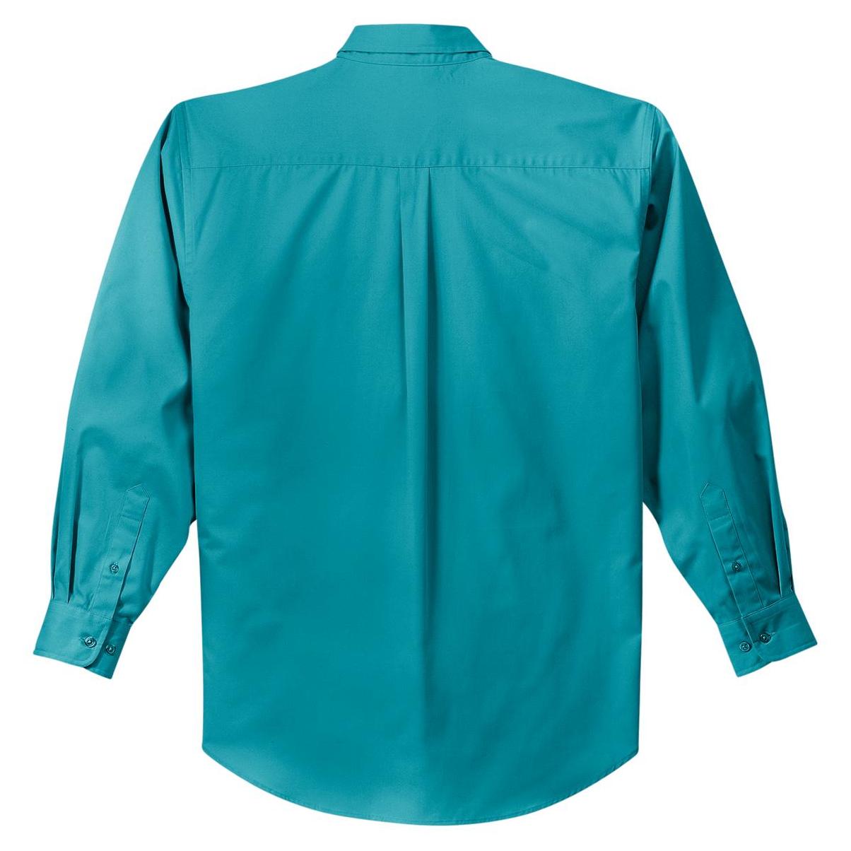 Black/Light Stone Button Up Shirt - Port Authority - Easy Care