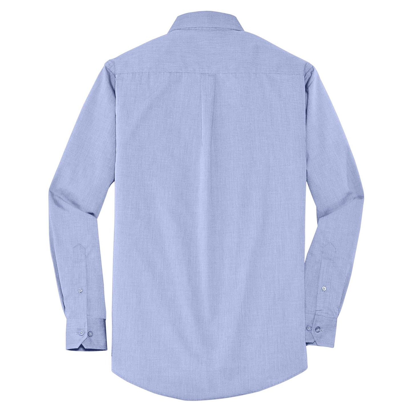 Chambray Blue Button Up Shirt - Port Authority - Easy Care