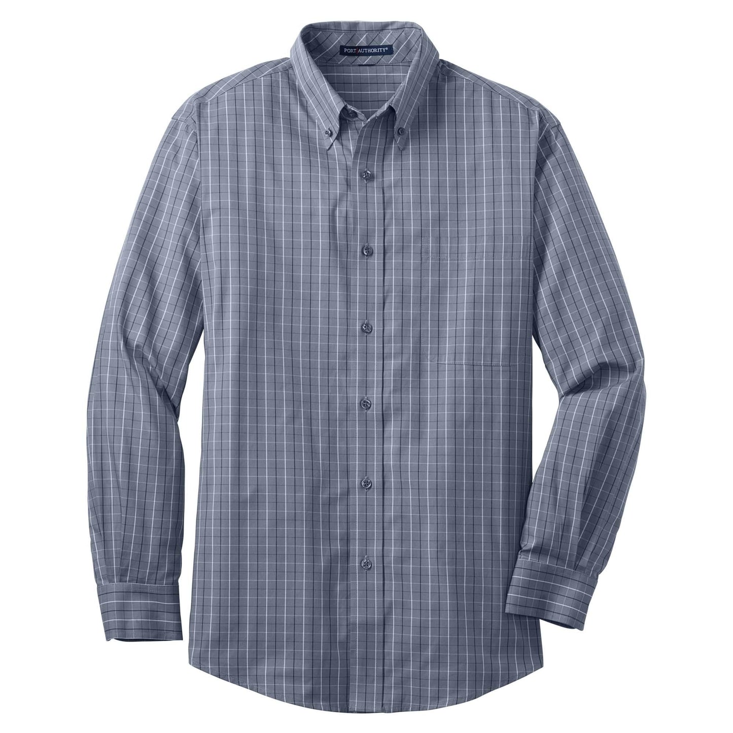 Blue/Navy Button Up Shirts - Port Authority - Easy Care