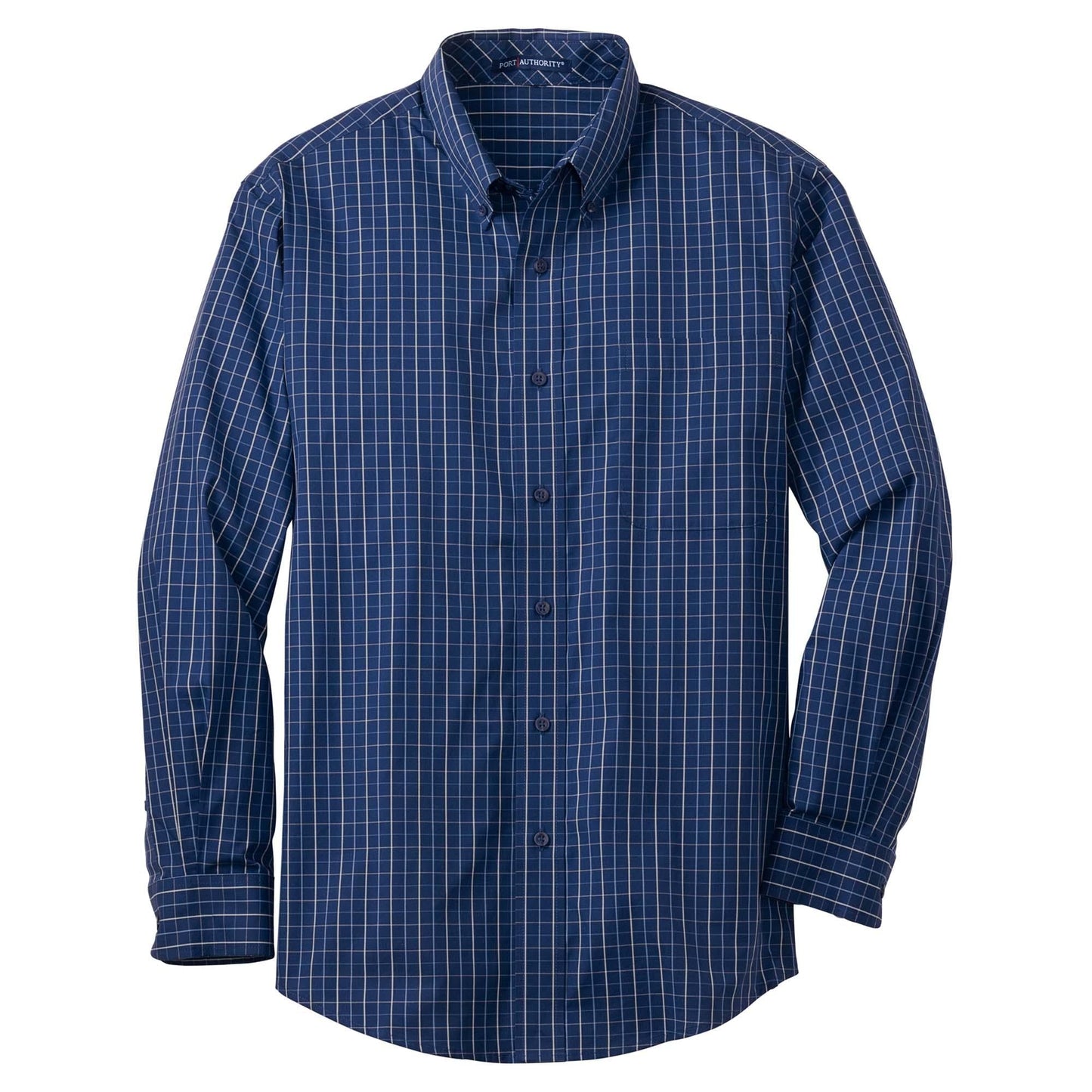 Blue/Navy Button Up Shirts - Port Authority - Easy Care