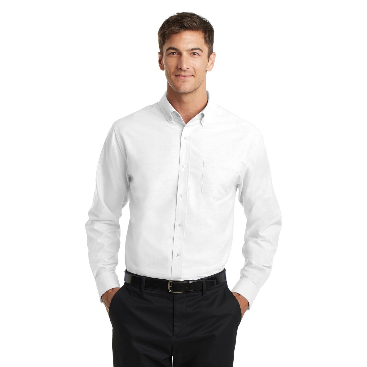 Black Button Up Shirt - Port Authority - Stain Resistant