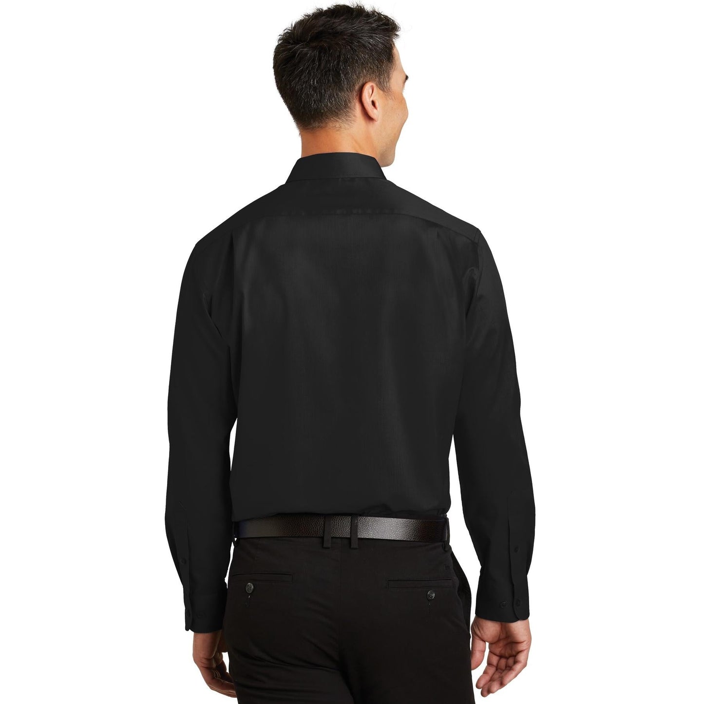 Black Button Up Shirts - Port Authority - Comfortable Fit