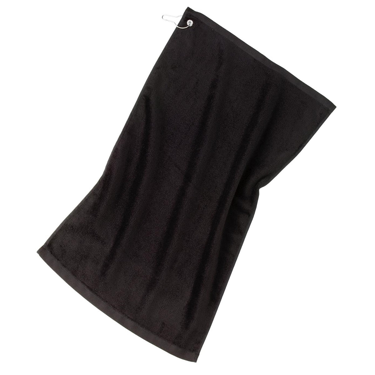 Black Golf Towels - Port Authority - Cotton Velour Quality