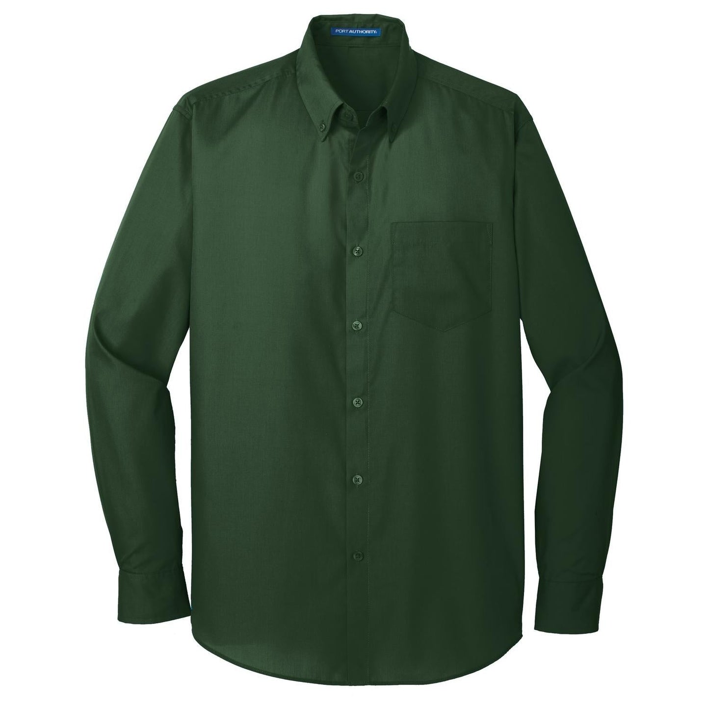 Deep Black Button Up Shirts - Port Authority - Lightweight