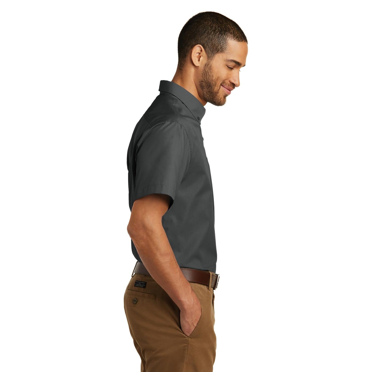 Deep Black Button Up Shirts - Port Authority - Easy Care