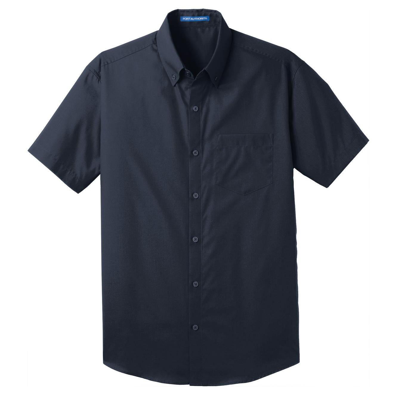 Deep Black Button Up Shirts - Port Authority - Easy Care