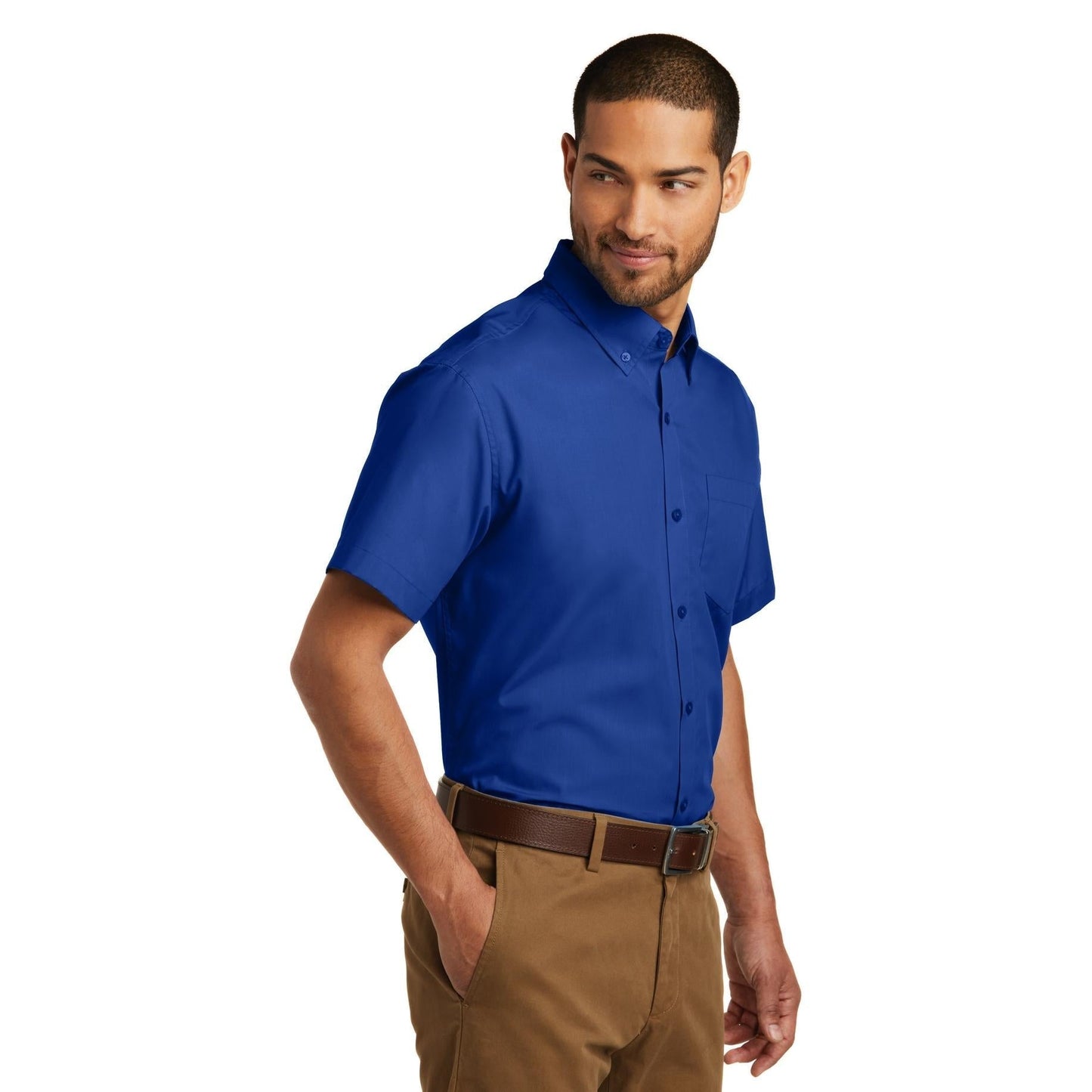 Deep Black Button Up Shirts - Port Authority - Easy Care