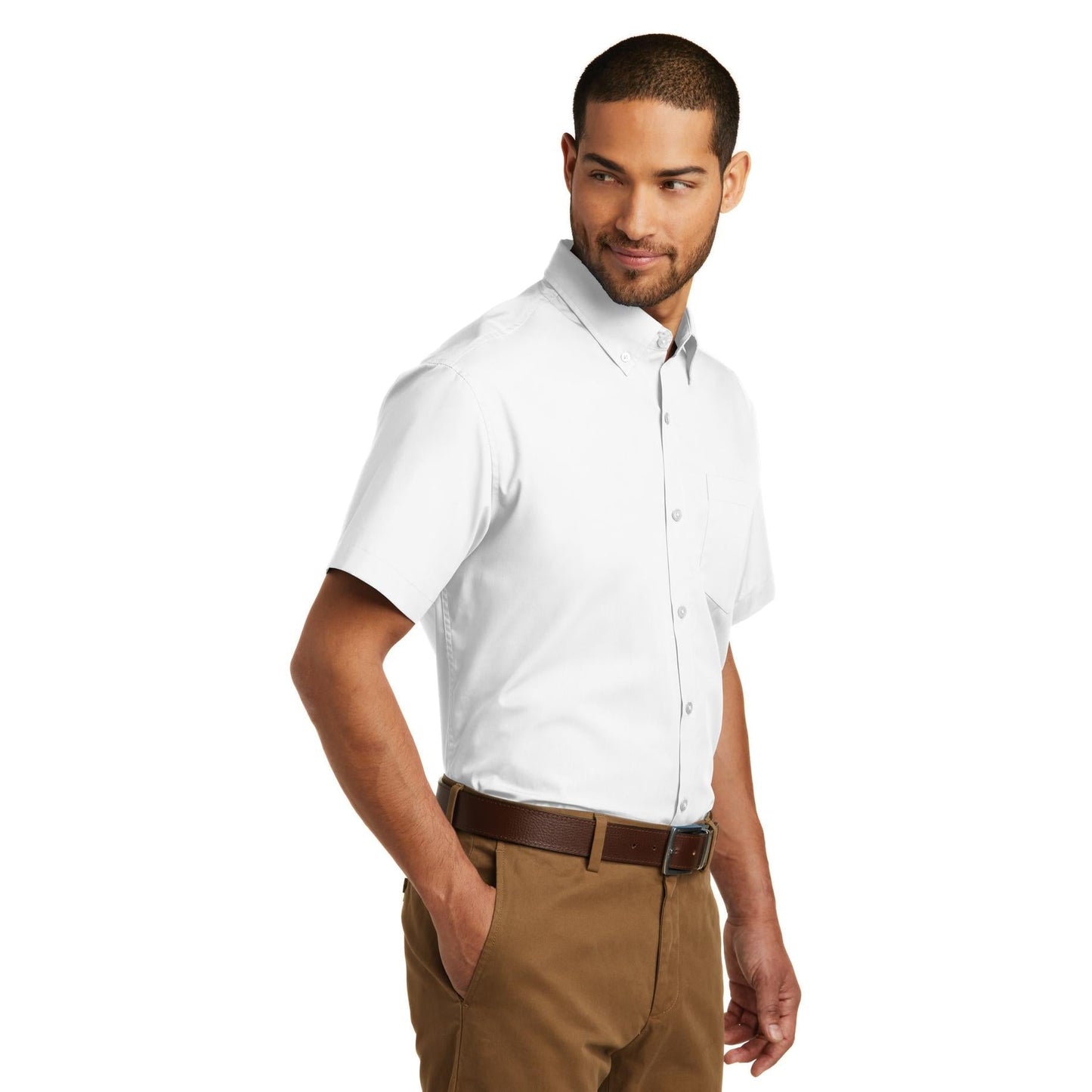 Deep Black Button Up Shirts - Port Authority - Easy Care