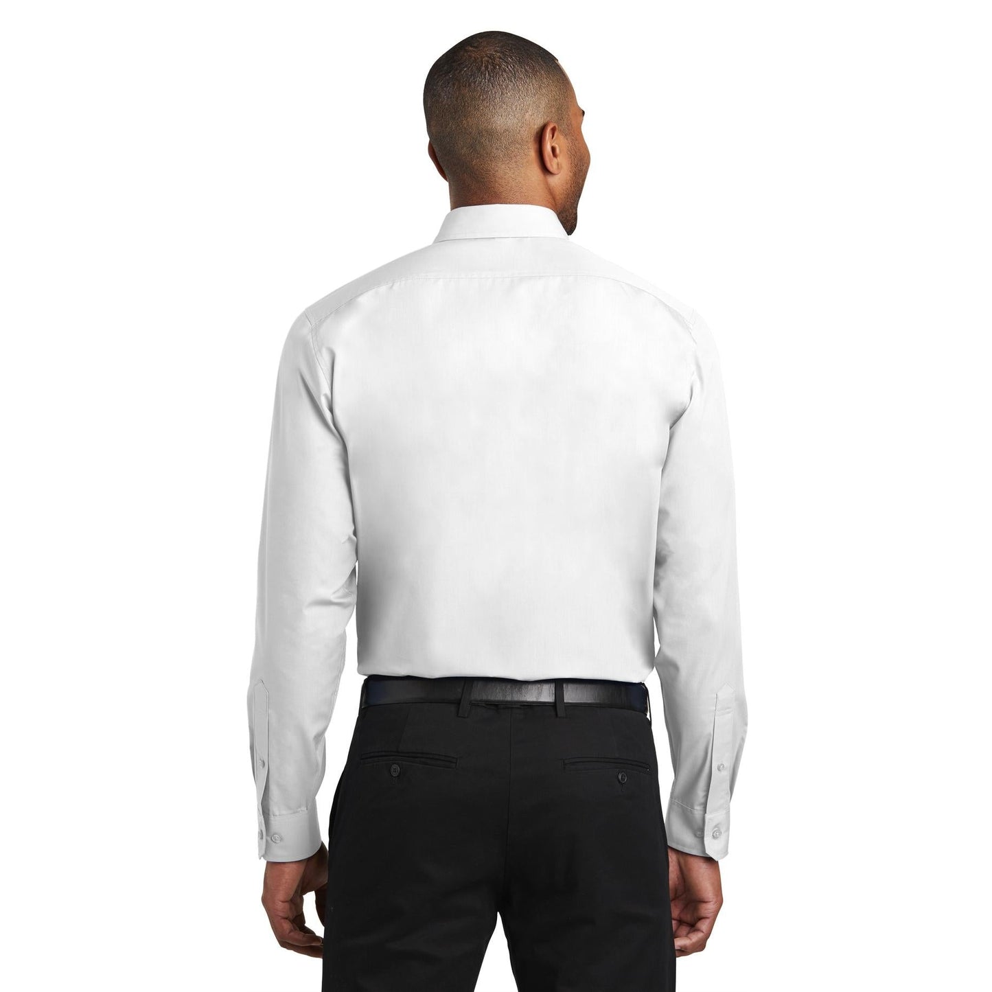 White Button Up Shirt - Port Authority - Crisp Cotton