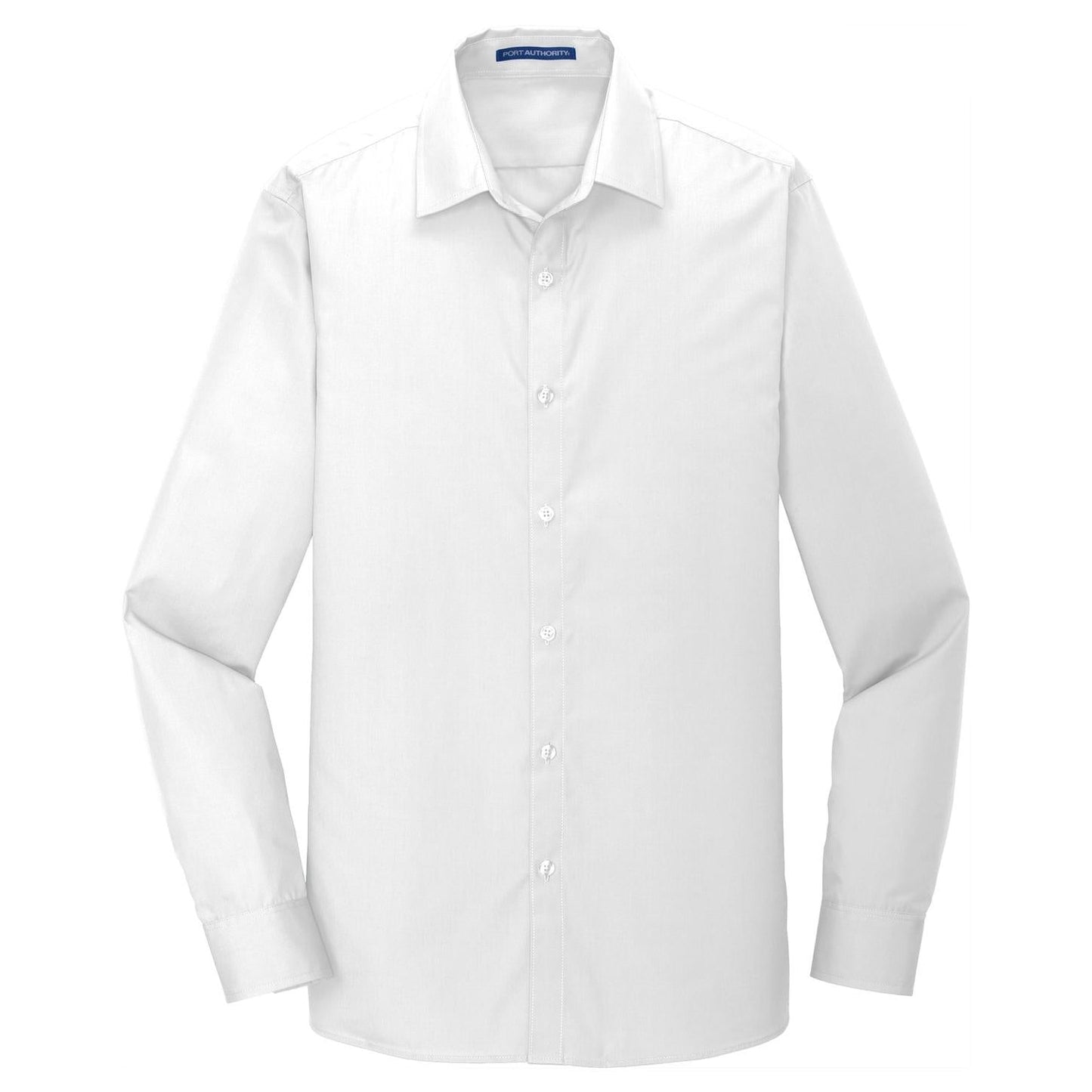 White Button Up Shirt - Port Authority - Crisp Cotton